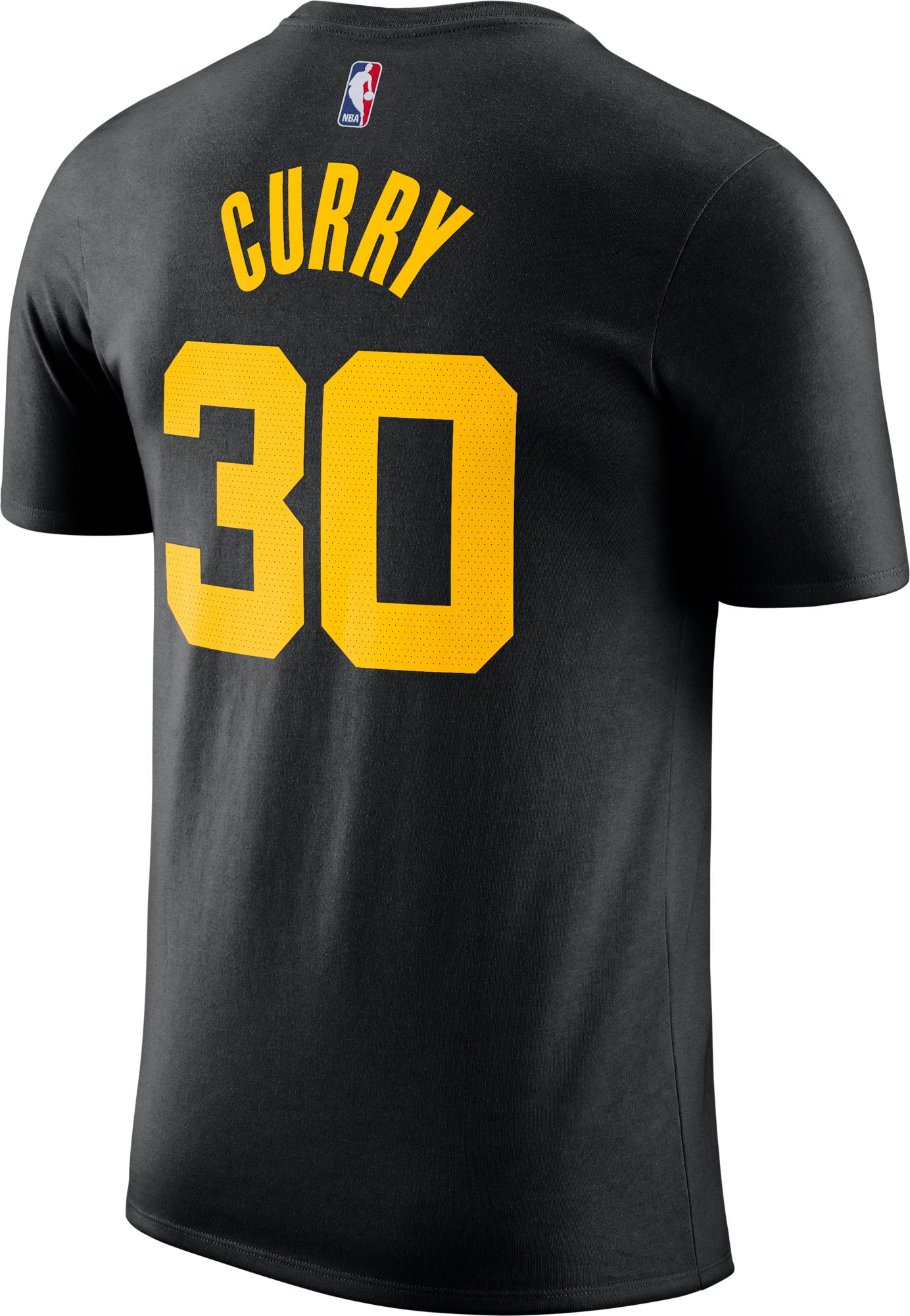 Nike Men's 2021-22 City Edition Golden State Warriors Stephen Curry #30 Black Cotton T-Shirt product image
