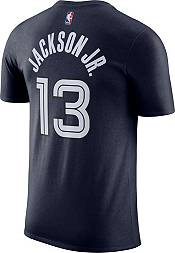 Nike Men's 2021-22 City Edition Memphis Grizzlies Jaren Jackson Jr #13 Blue Cotton T-Shirt product image