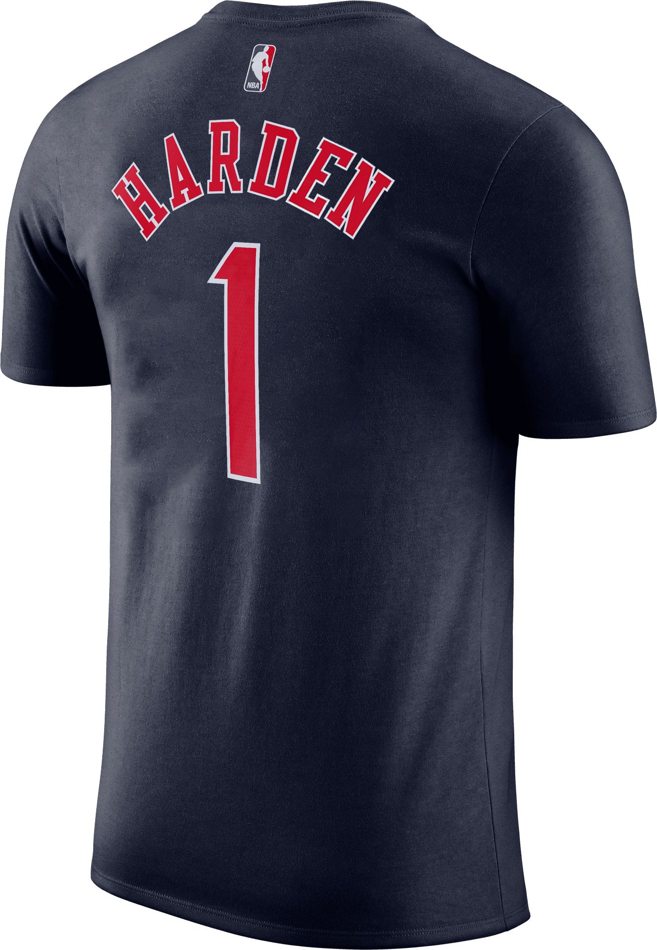 Nike Men's 2021-22 City Edition Philadelphia 76ers James Harden #1 Navy T-Shirt product image