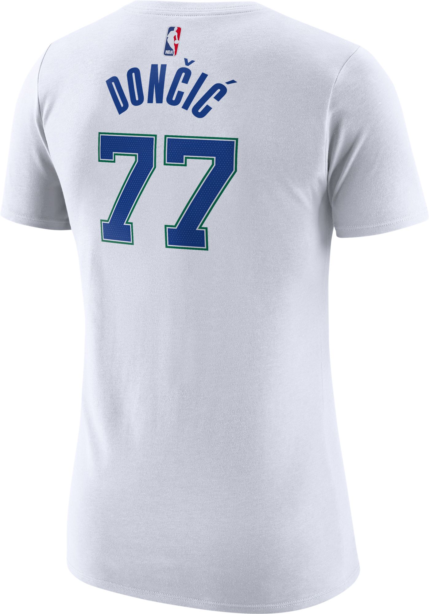 Nike Women's 2021-22 City Edition Dallas Mavericks Luka Doncic #77 White Cotton T-Shirt product image