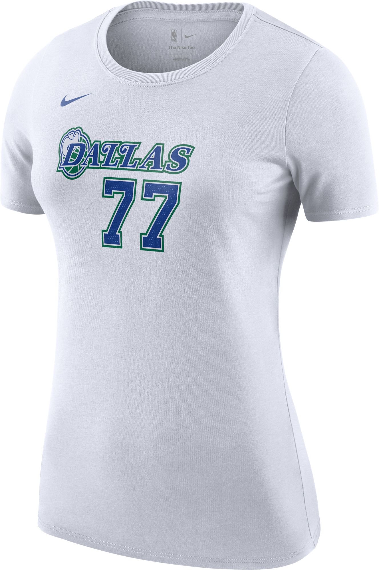 Nike Women's 2021-22 City Edition Dallas Mavericks Luka Doncic #77 White Cotton T-Shirt product image