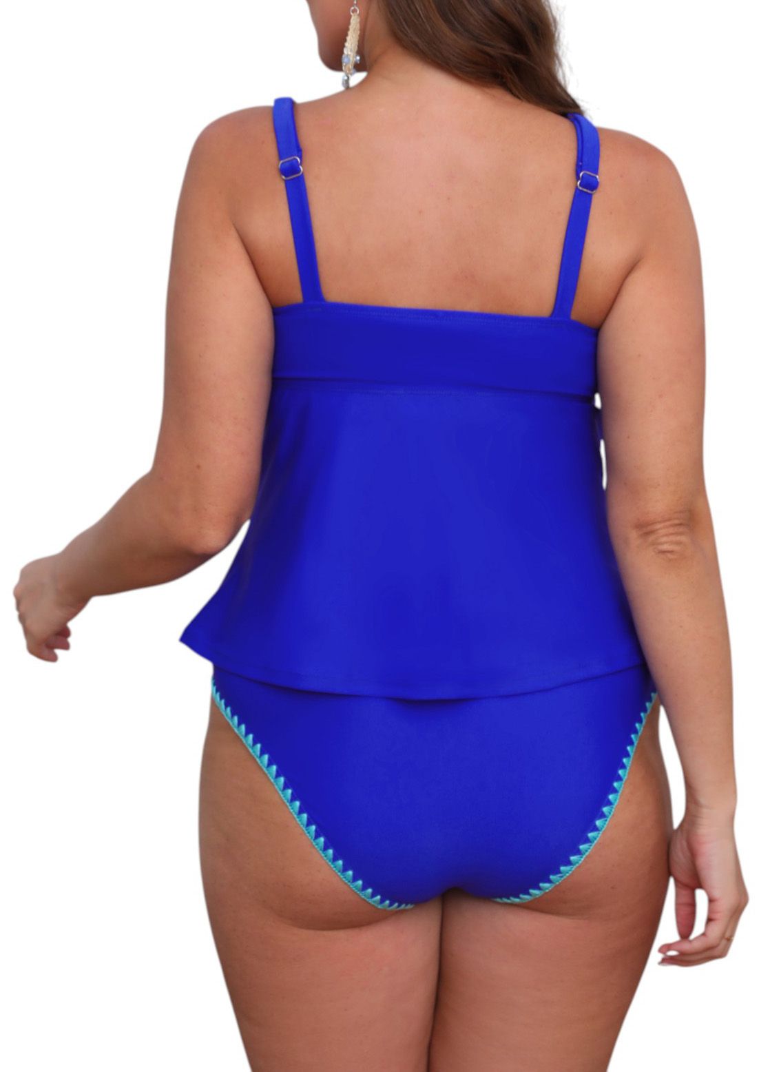 CUPSHE Women's Shell Stitch Tankini Swimsuit Set product image