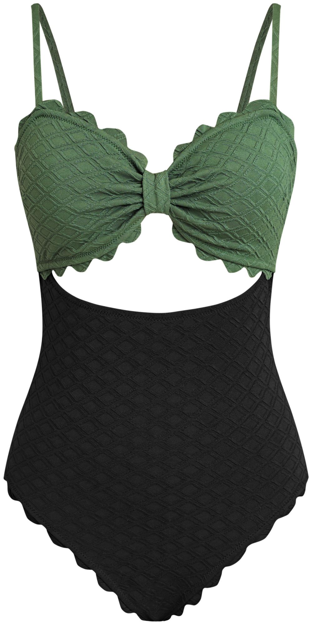 Cupshe Women's Two-tone Colorblock One-piece Swimsuit product image