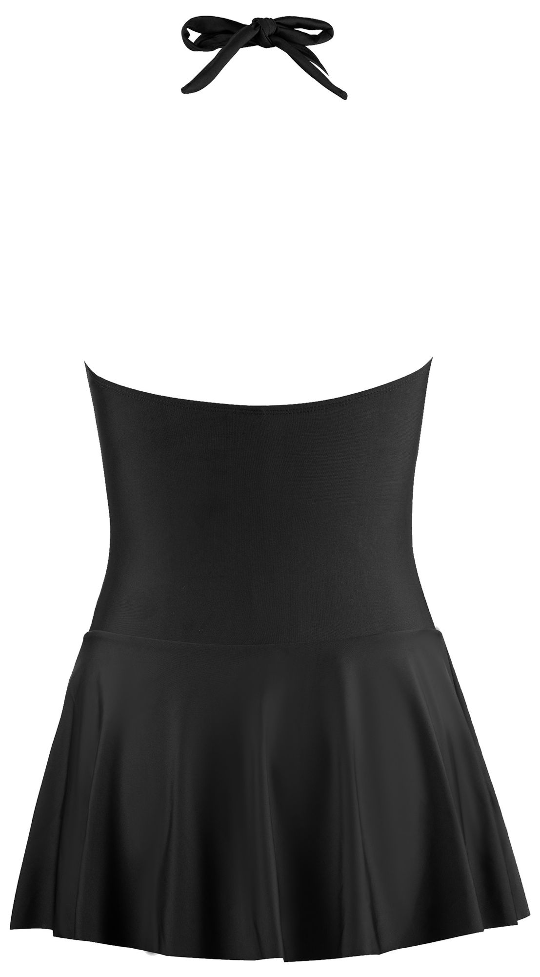 Cupshe Women's Black Halter Swim Dress product image