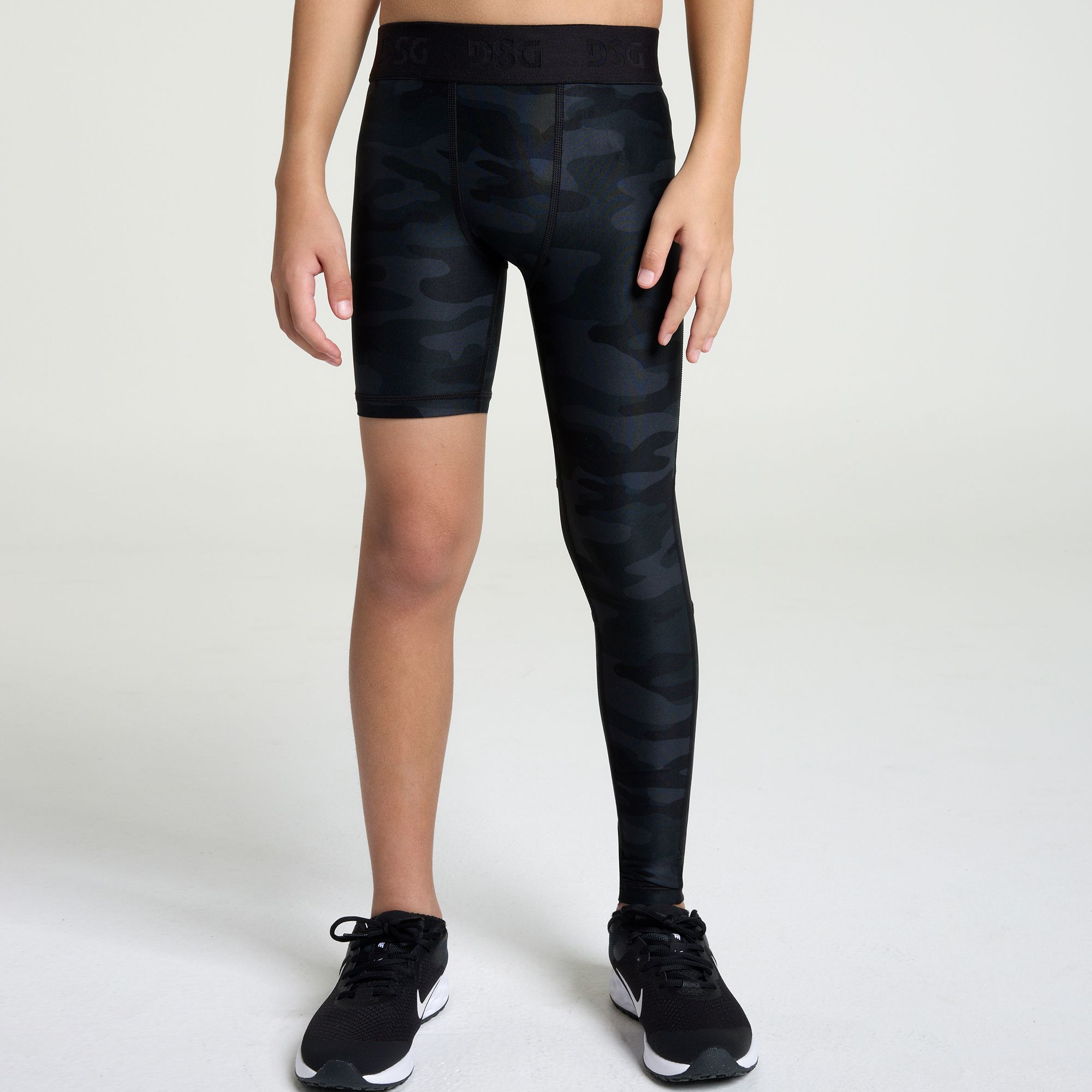 DSG Boys' Compression Full Length One Leg Tights product image