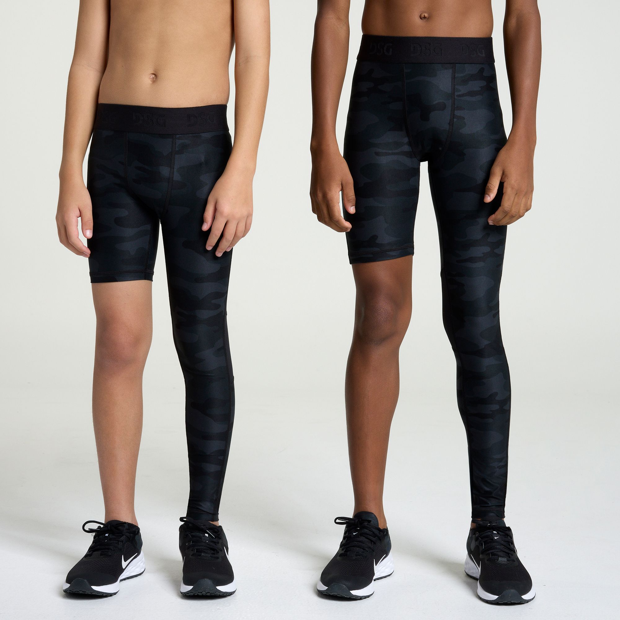 DSG Boys' Compression Full Length One Leg Tights product image