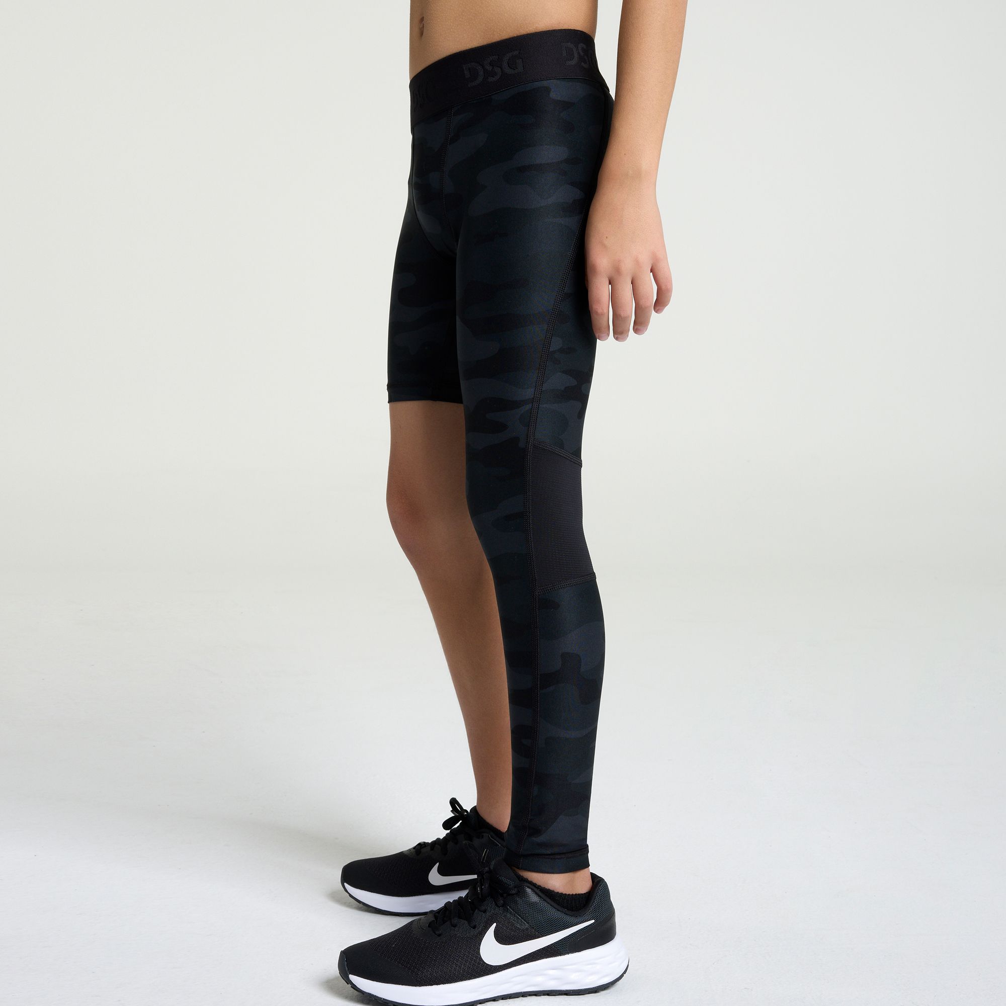 DSG Boys' Compression Full Length One Leg Tights product image