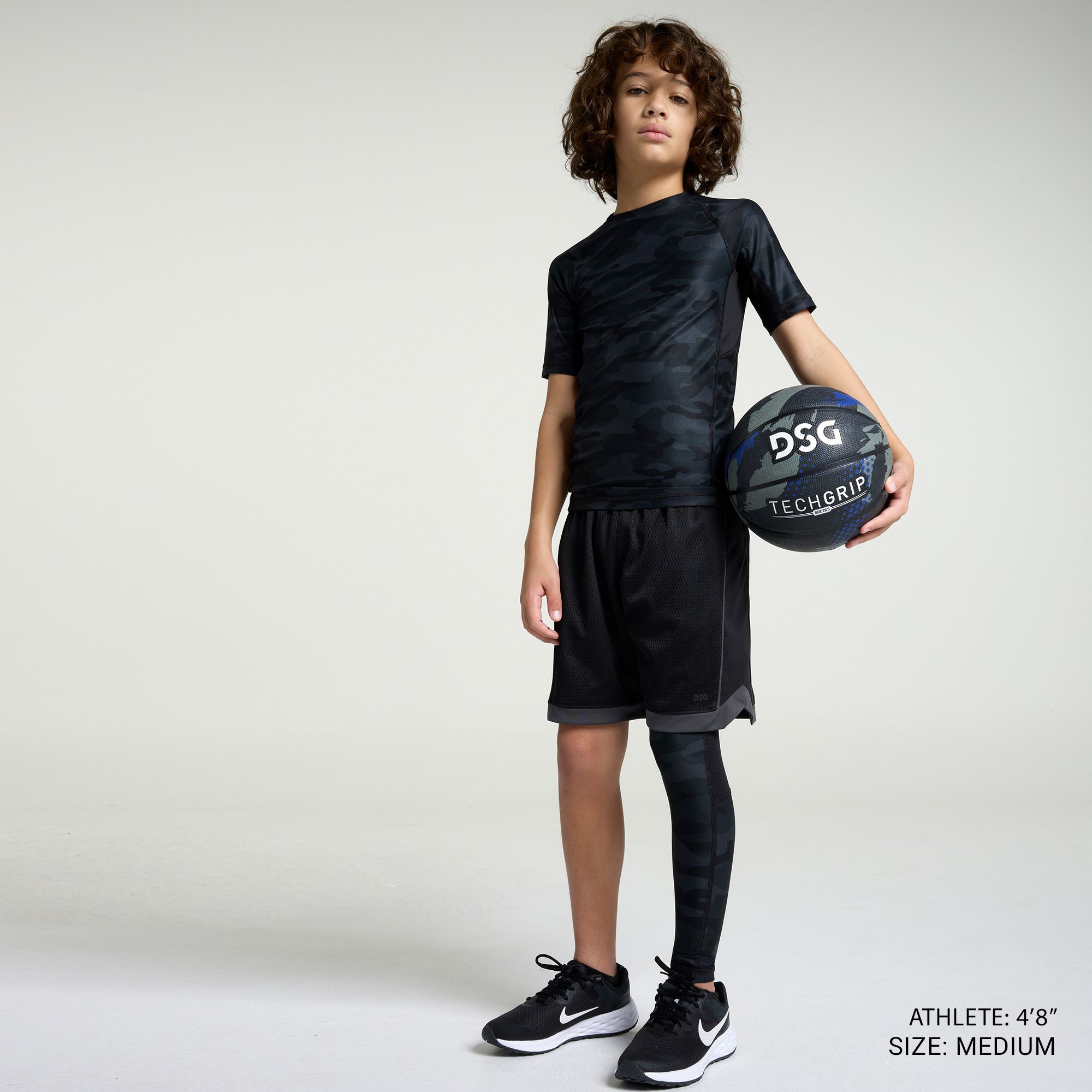 DSG Boys' Compression Full Length One Leg Tights product image