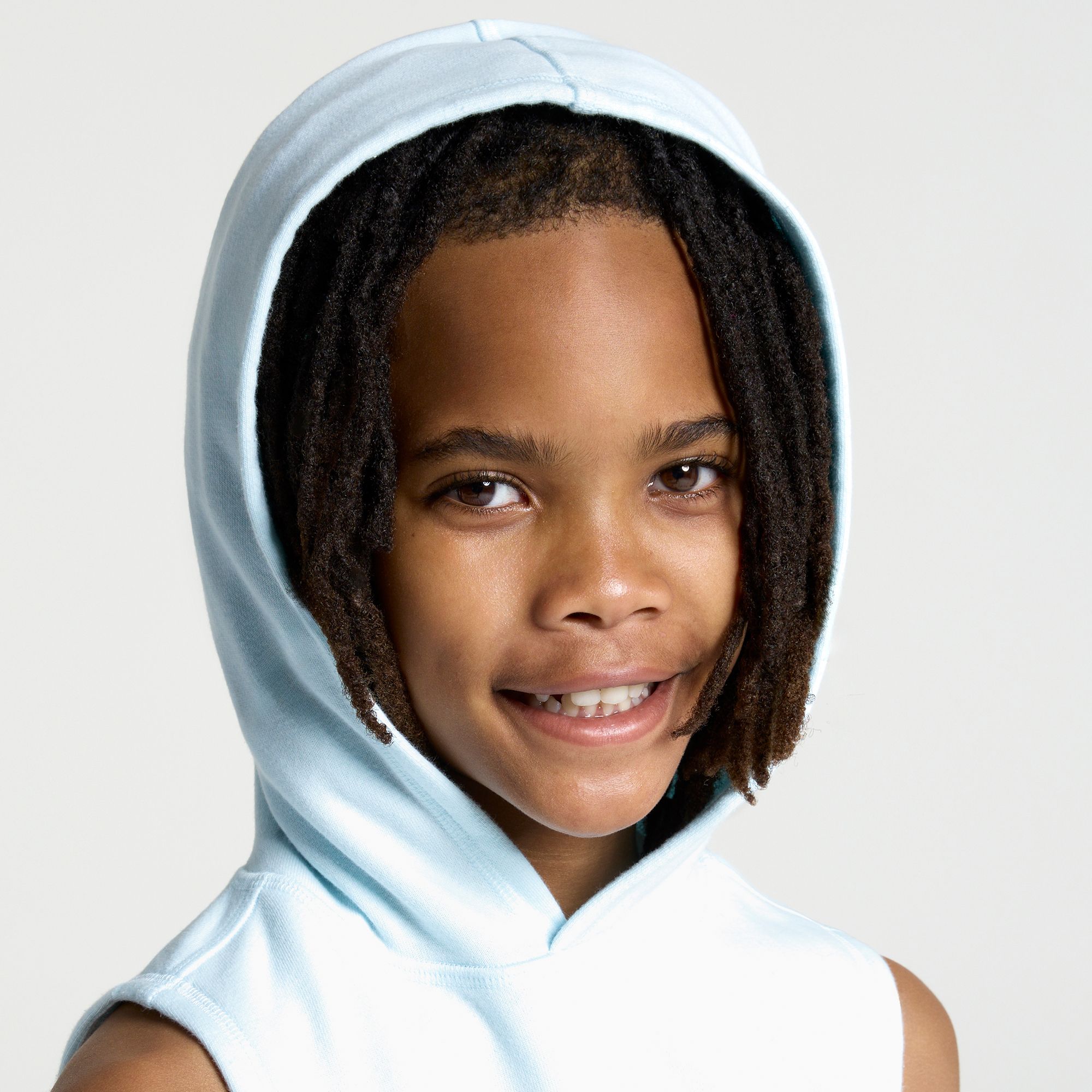 DSG Boys' Lightweight Classic Fleece Sleeveless Hoodie product image