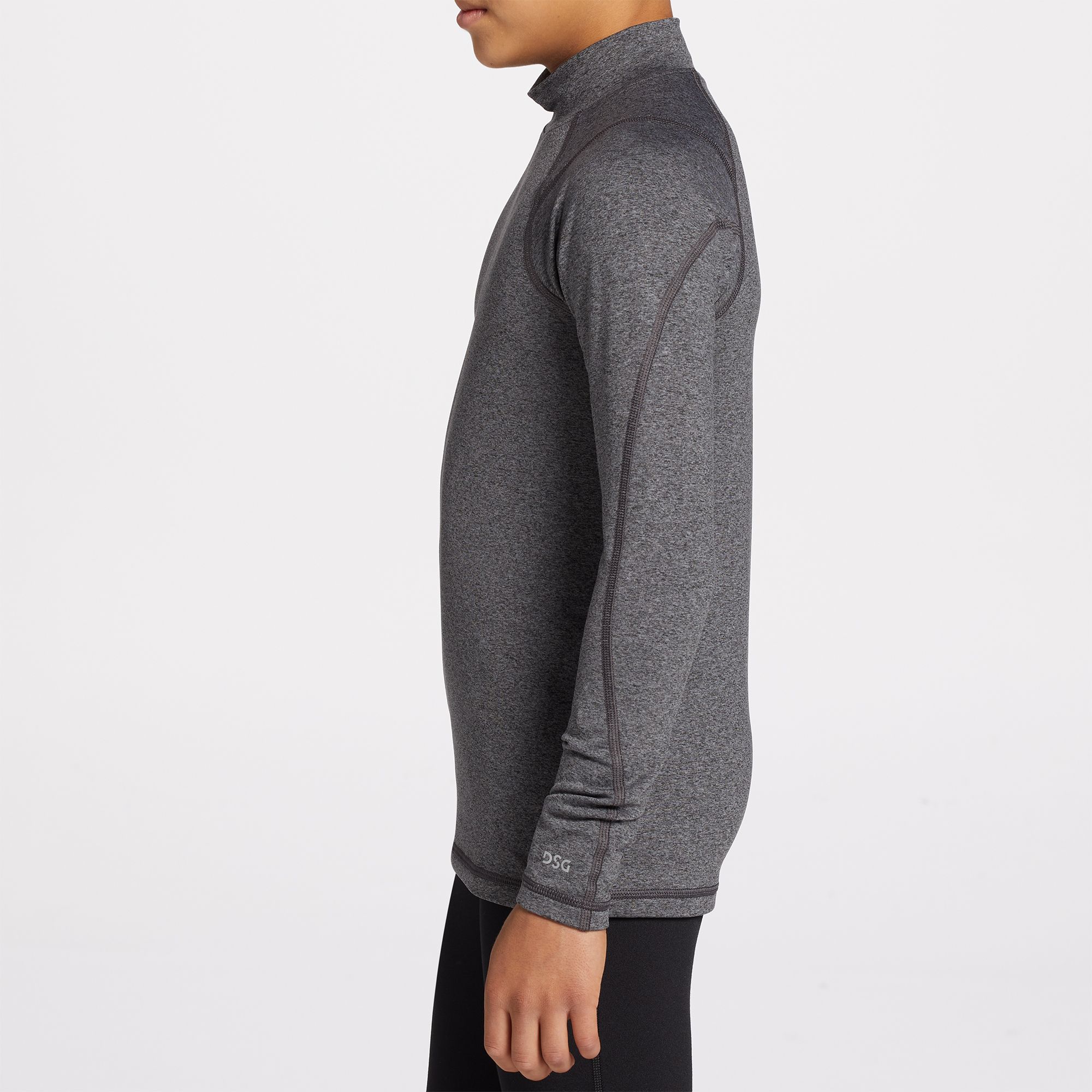 dsg mens cold weather compression mock neck long sleeve shirt