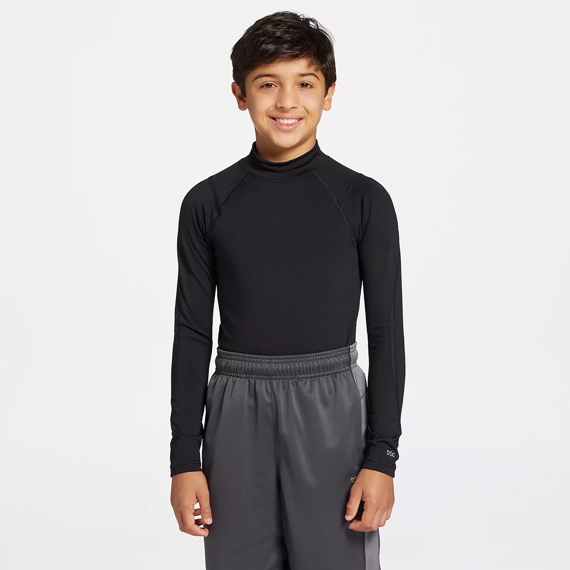 DSG Boys' Cold Weather Compression Mock Neck Long Sleeve Shirt product image