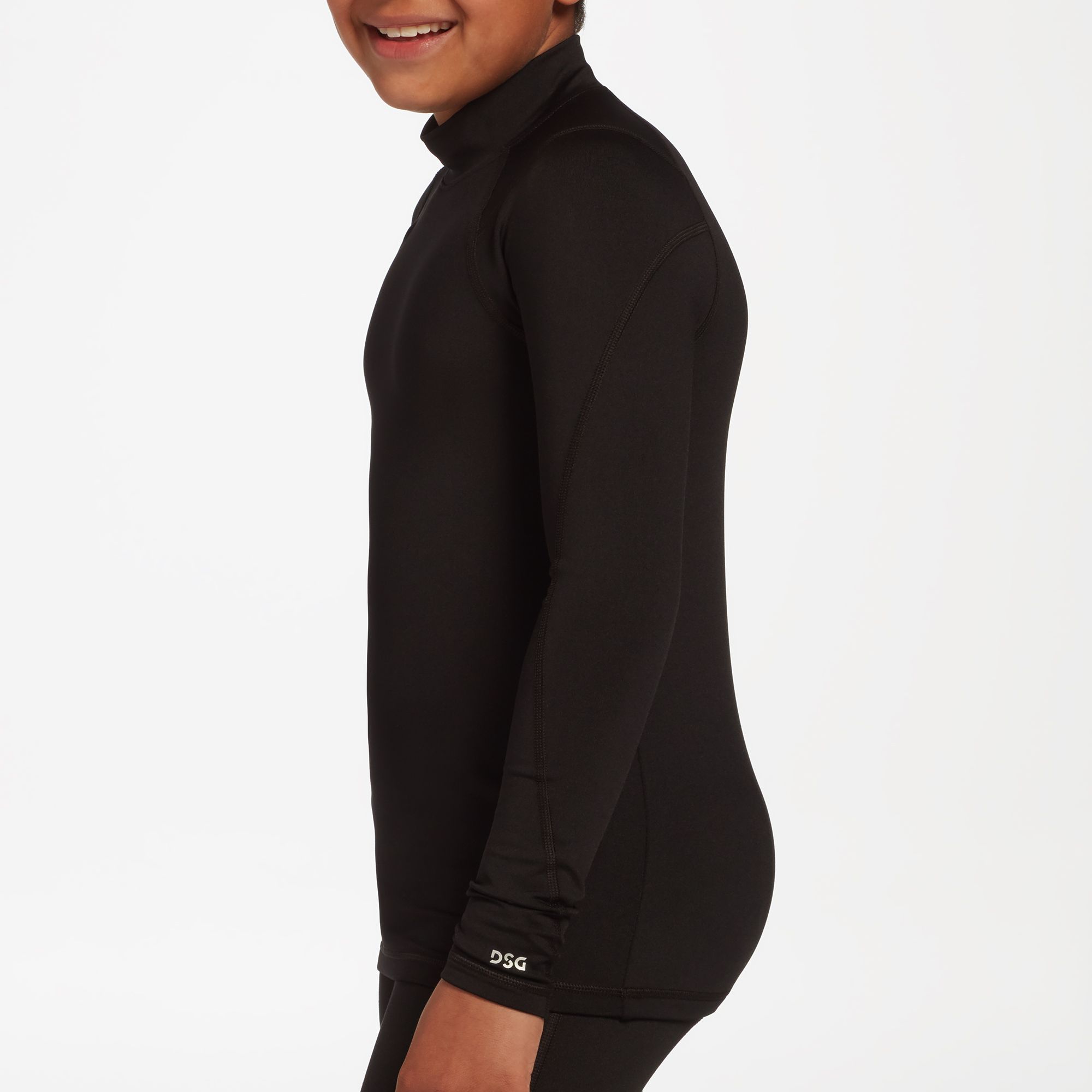 DSG Boys' Cold Weather Compression Mock Neck Long Sleeve Shirt product image