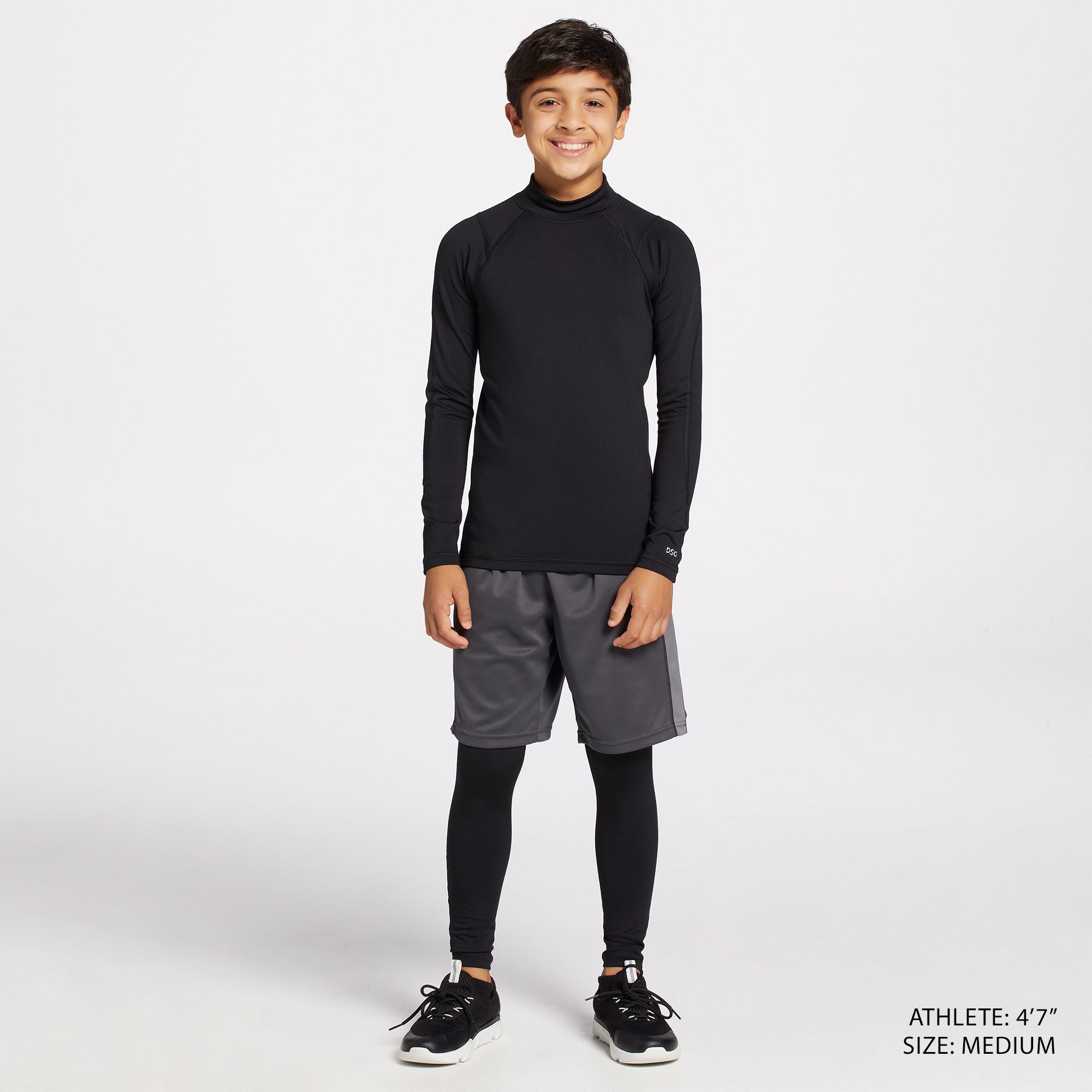 DSG Boys' Cold Weather Compression Mock Neck Long Sleeve Shirt product image