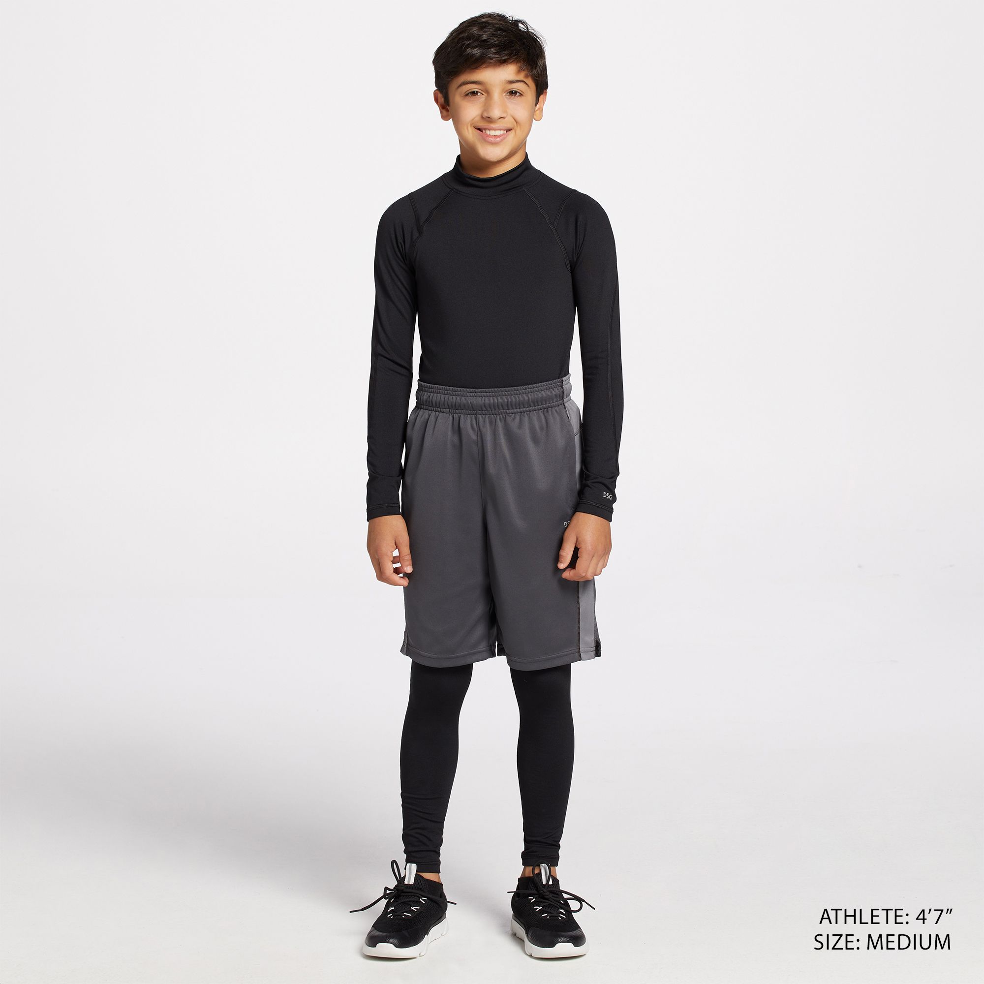 DSG Boys' Cold Weather Compression Mock Neck Long Sleeve Shirt product image