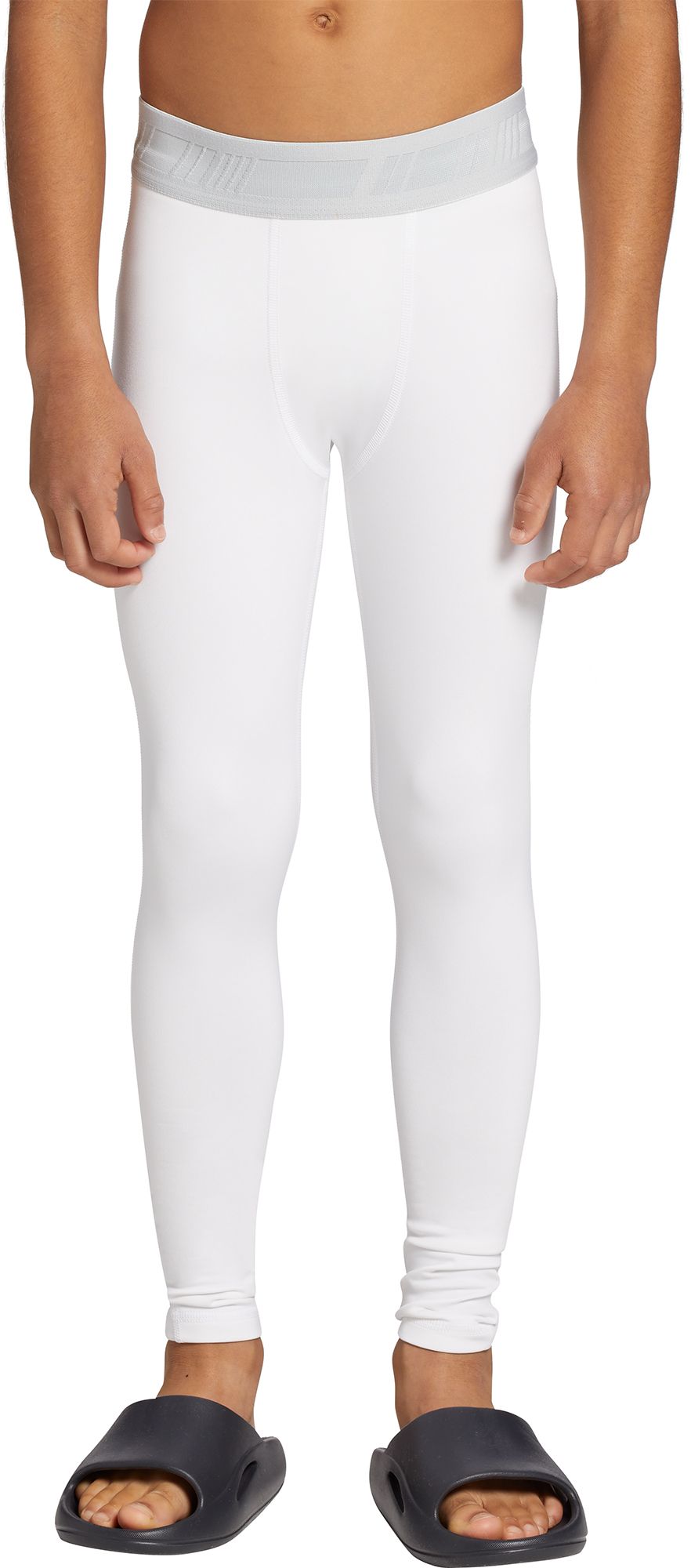 DSG Boys' Cold Weather Compression Tights, XS, Pure White