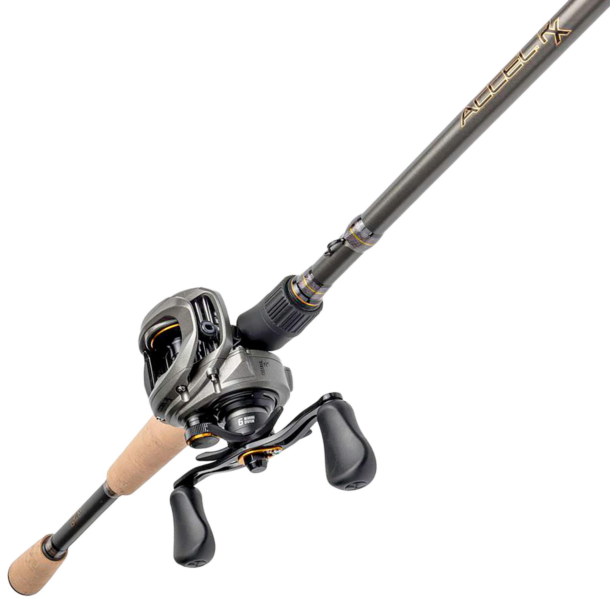 Lew's Accel RX Baitcast Reel and Fishing Rod Combo, 7-Foot, 1-Piece Rod, Medium-Heavy Power, RH Retrieve Reel product image