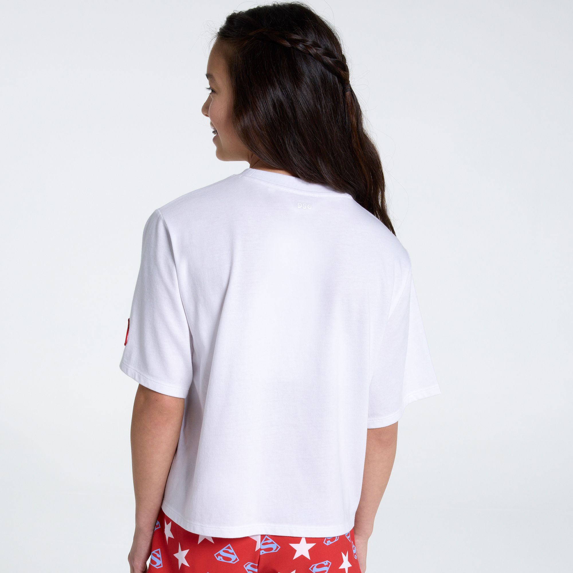 DC x DSG Girls' Supergirl Superdog Washed Graphic T-Shirt product image