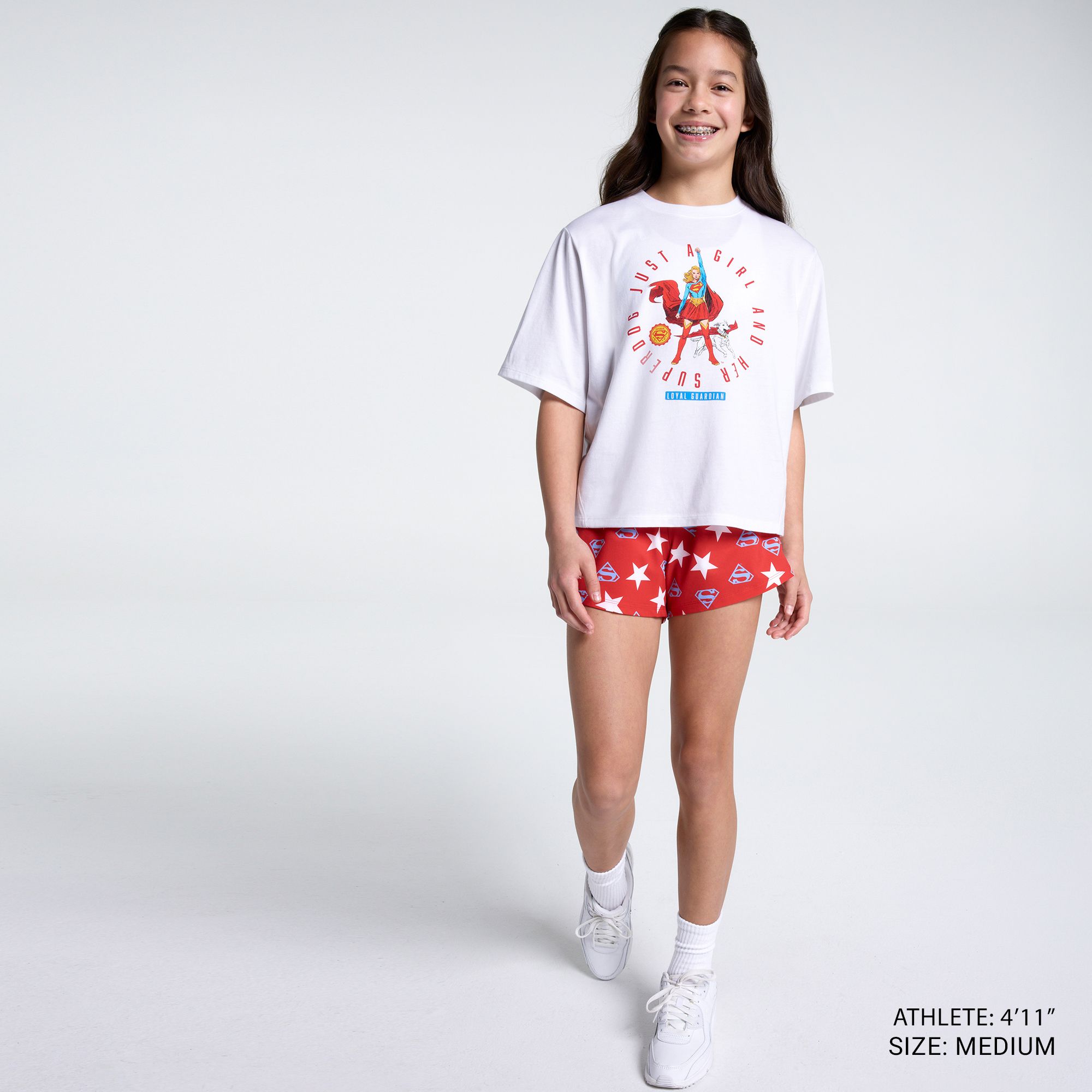 DC x DSG Girls' Supergirl Superdog Washed Graphic T-Shirt product image