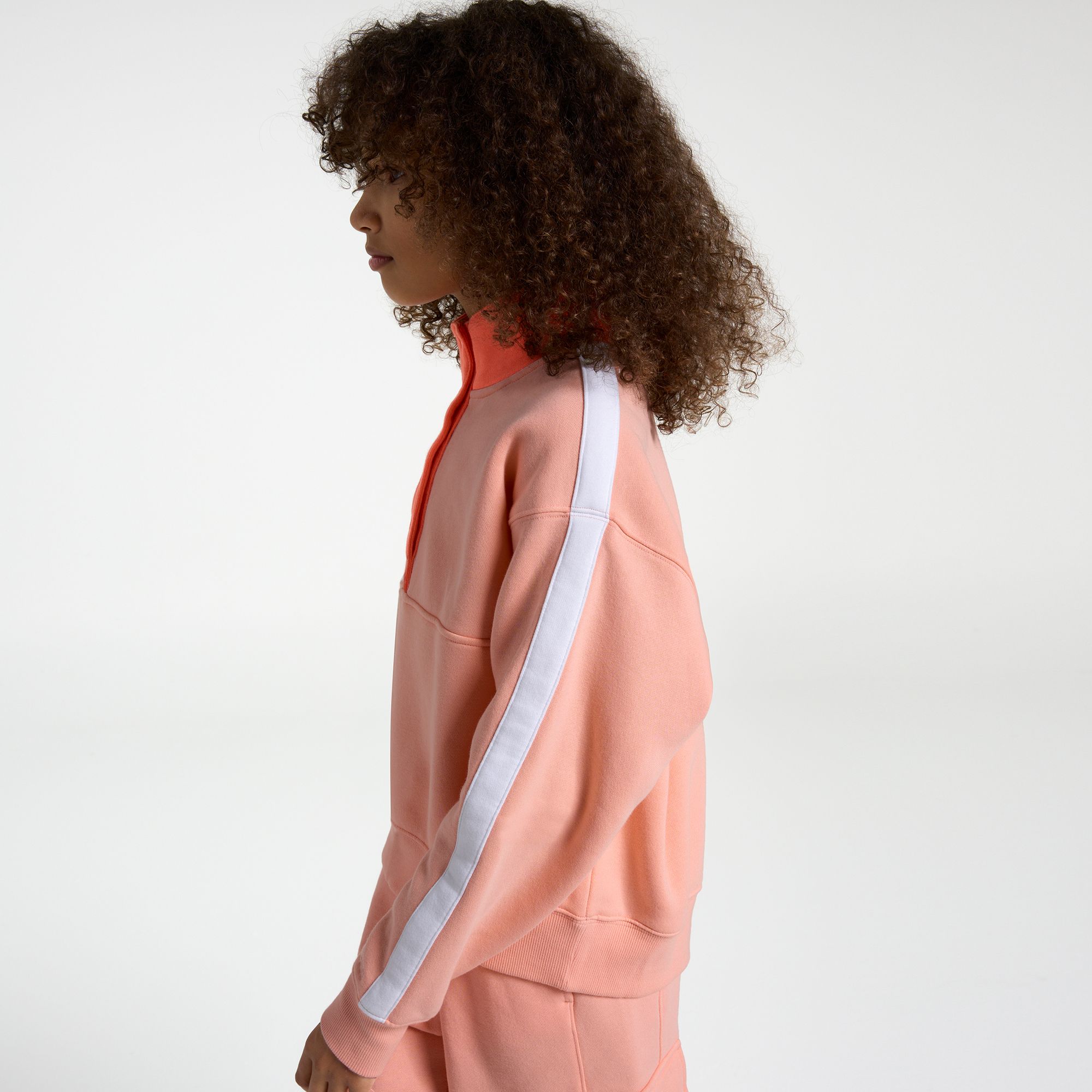 DSG Girls' Classic Fleece Snap Neck Sweatshirt product image