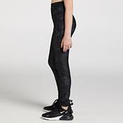 DSG Women's Momentum Wrap Waist Tight Crossover Leggings Mink Shadow Size L