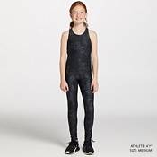 NWT DSG Girls' High Rise Printed 7/8 Tights in Camo Pure Black