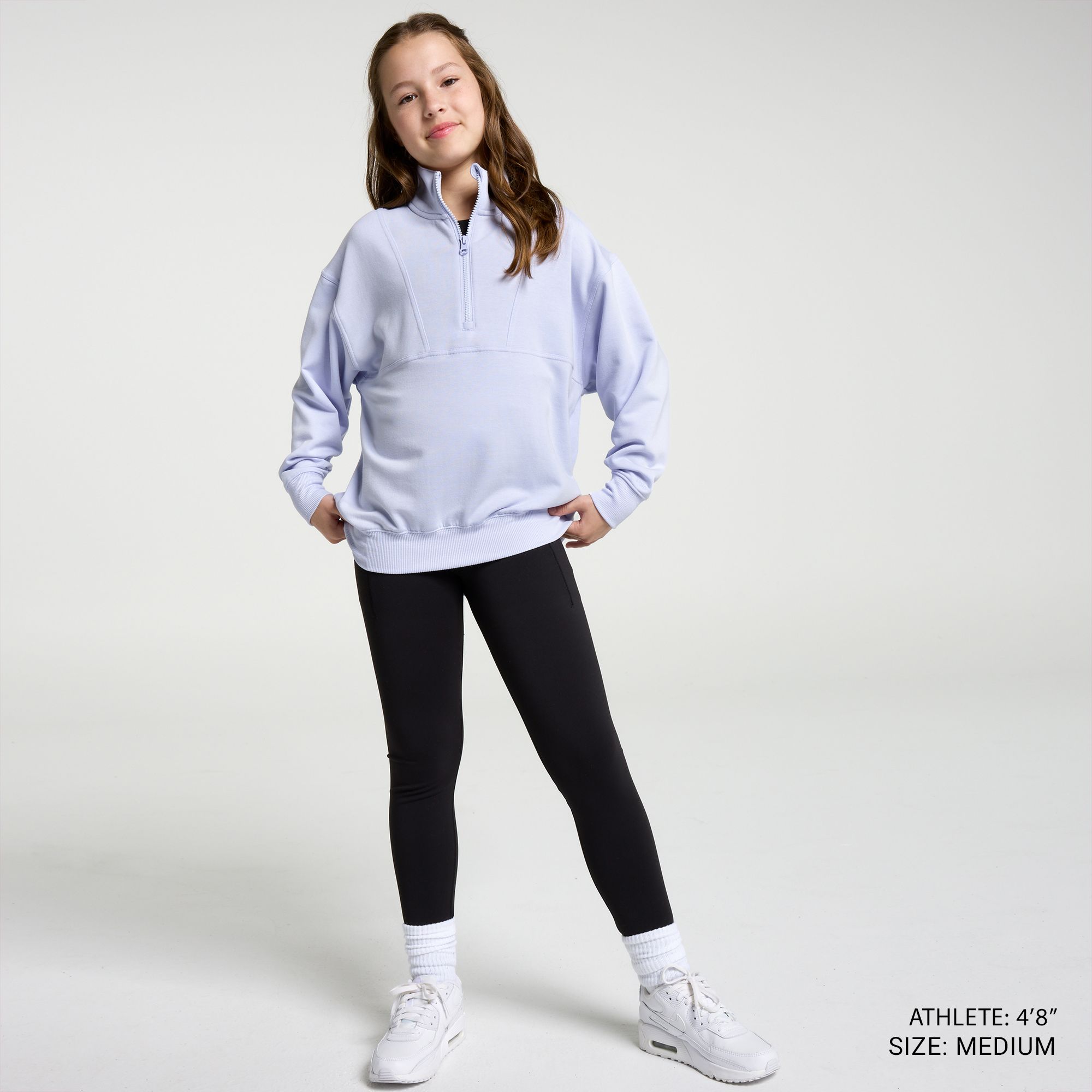 DSG Girls' So Soft 1/2 Zip Top product image