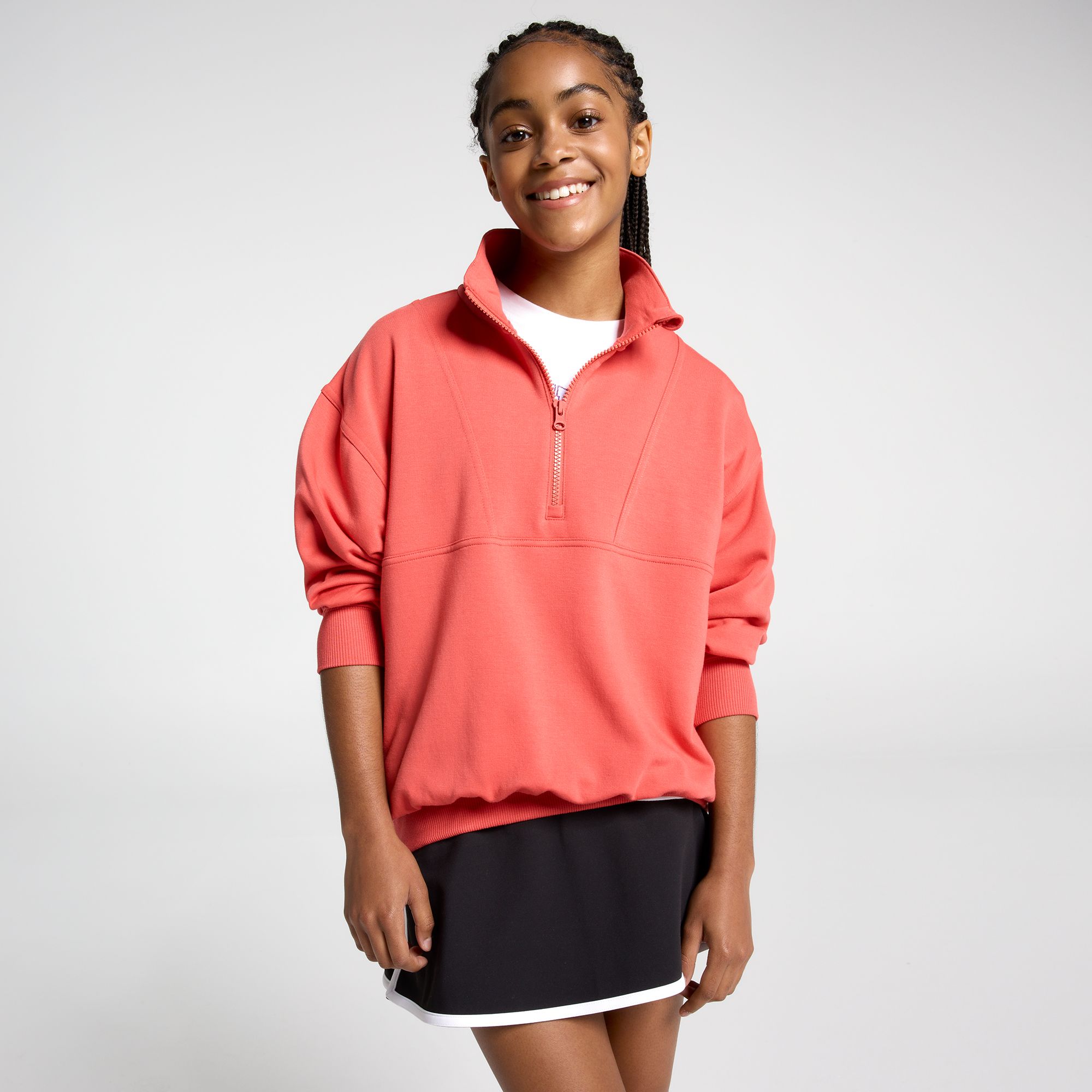 DSG Girls' So Soft 1/2 Zip Top product image