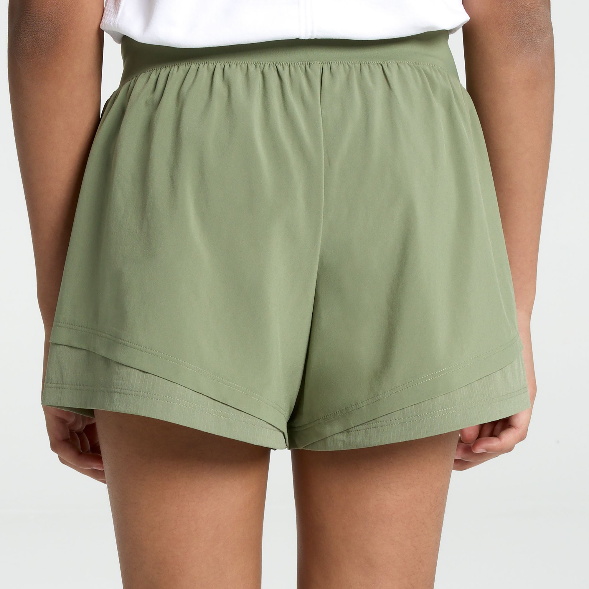 DSG Girls' Tiered Lightweight Knit Waistband Shorts product image
