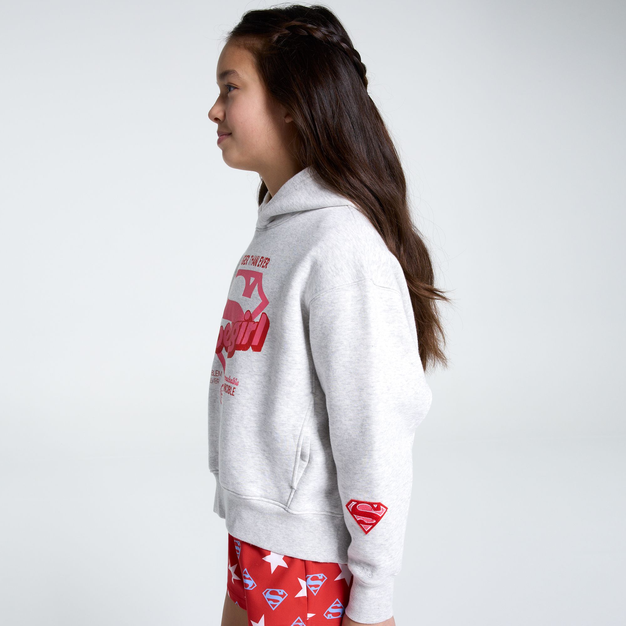 DC x DSG Girls' Supergirl Stronger Classic Fleece Hoodie product image