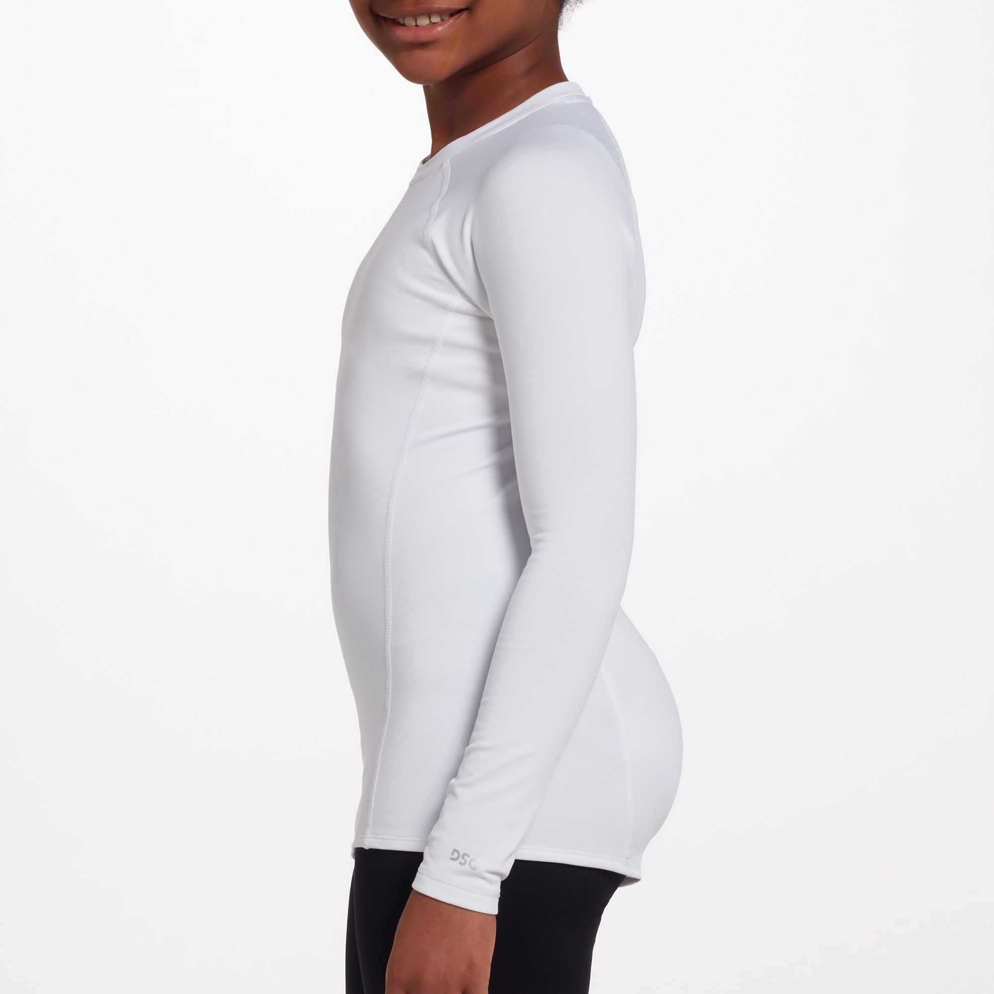 DSG Girls' Cold Weather Compression Crew Neck Long Sleeve Shirt product image