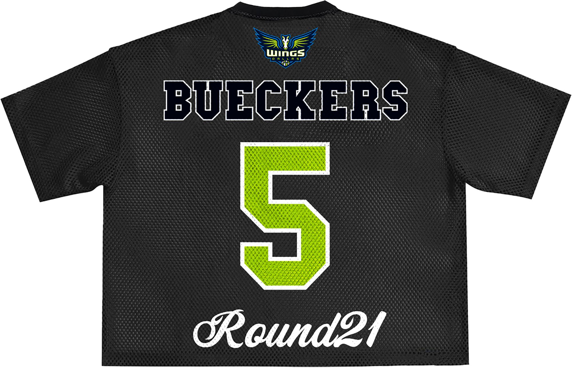 round21 Unisex Dallas Wings Black Paige Bueckers Sporty Mesh Top product image