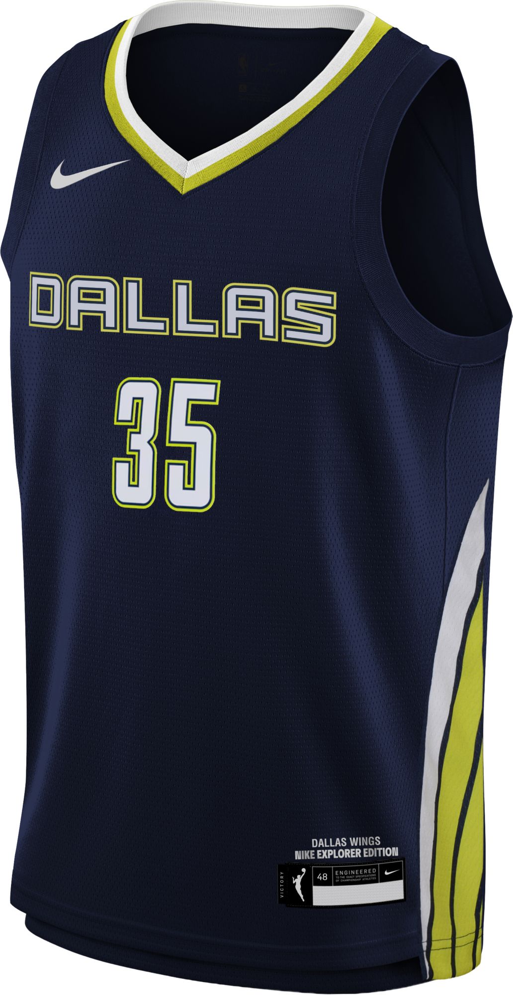 Nike Youth Dallas Wings Azzi Fudd #35 Navy Explorer Jersey product image