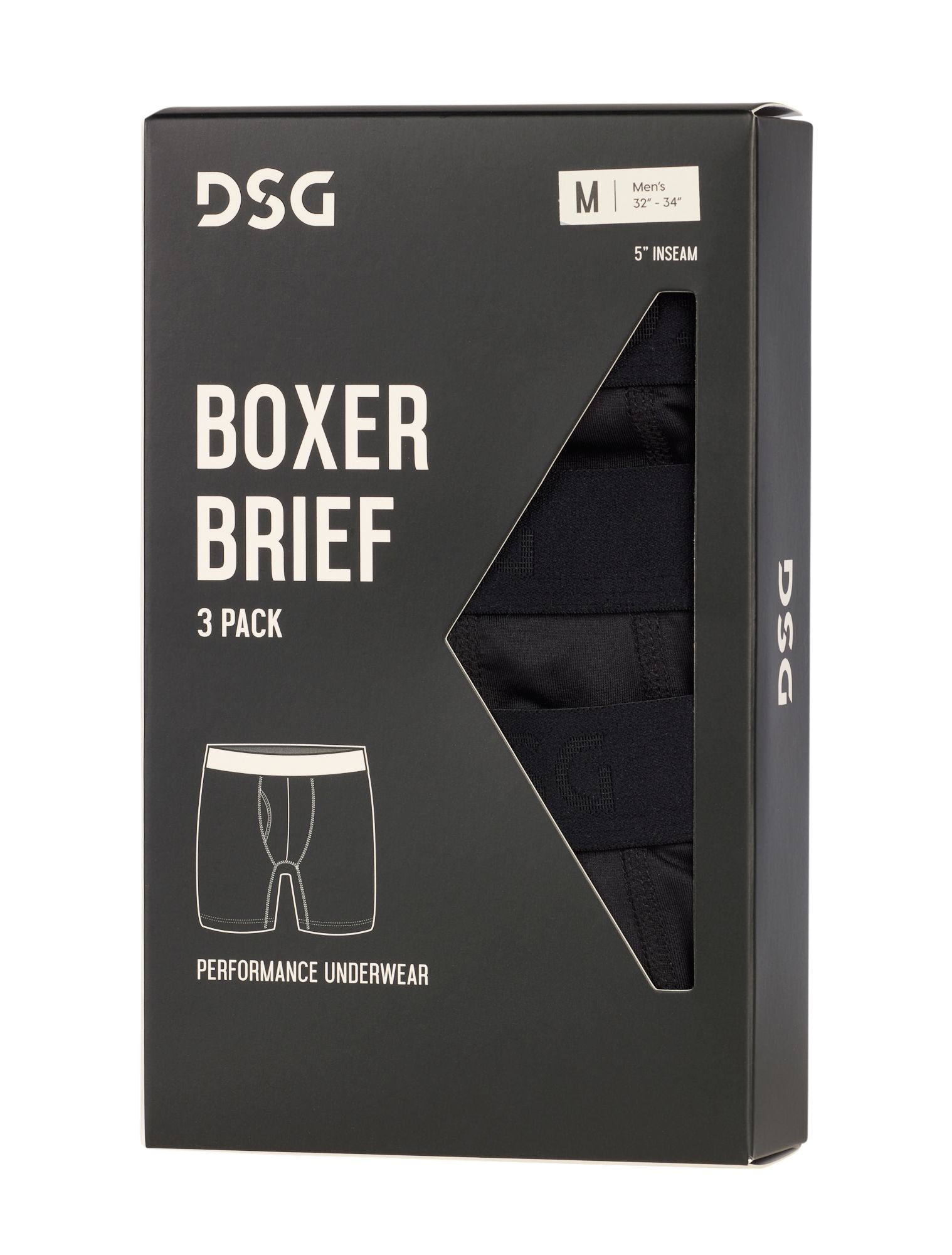 DSG Men's Solid Underwear 3 Pack product image