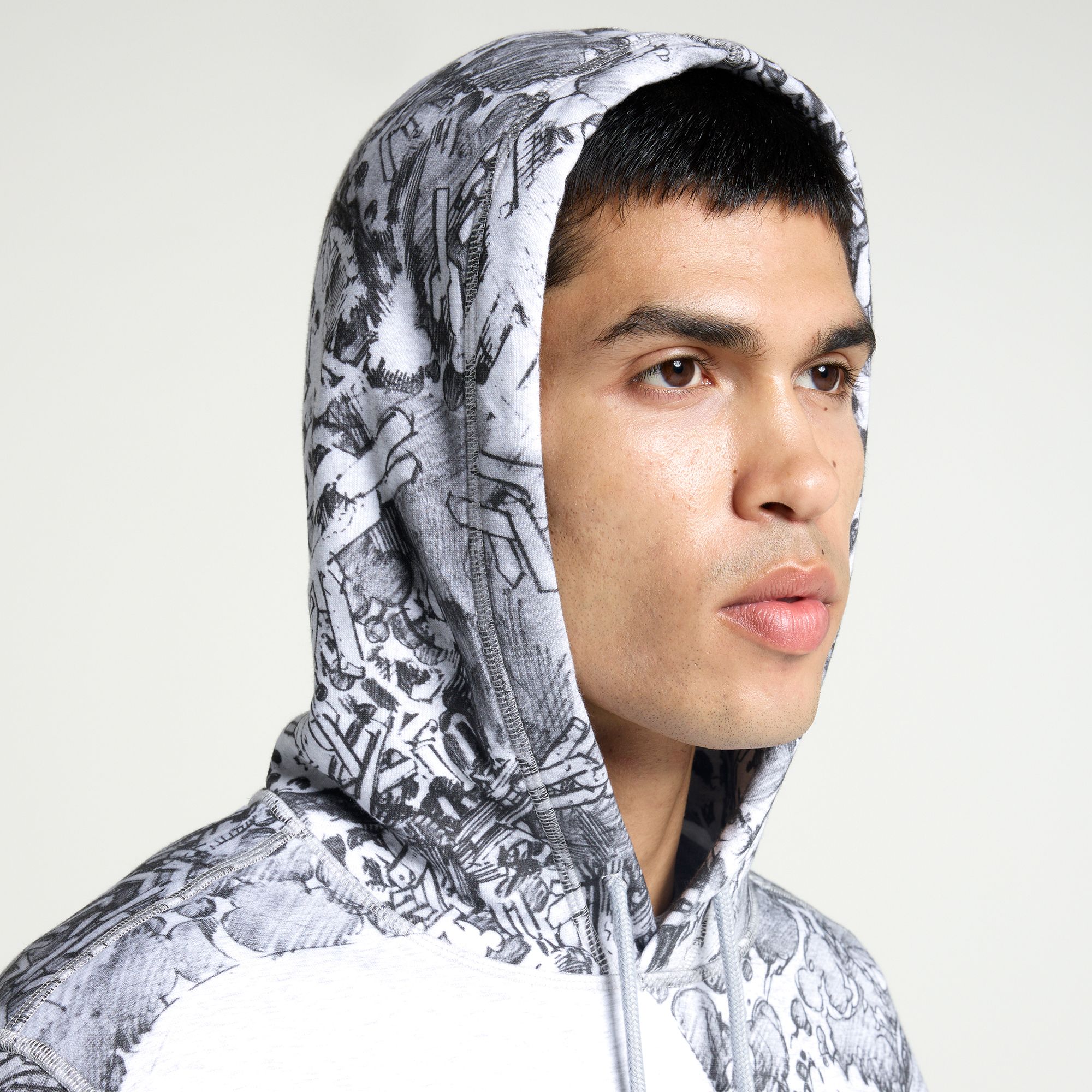 DC x DSG Men's Steel Sketch Print Classic Fleece Hoodie product image