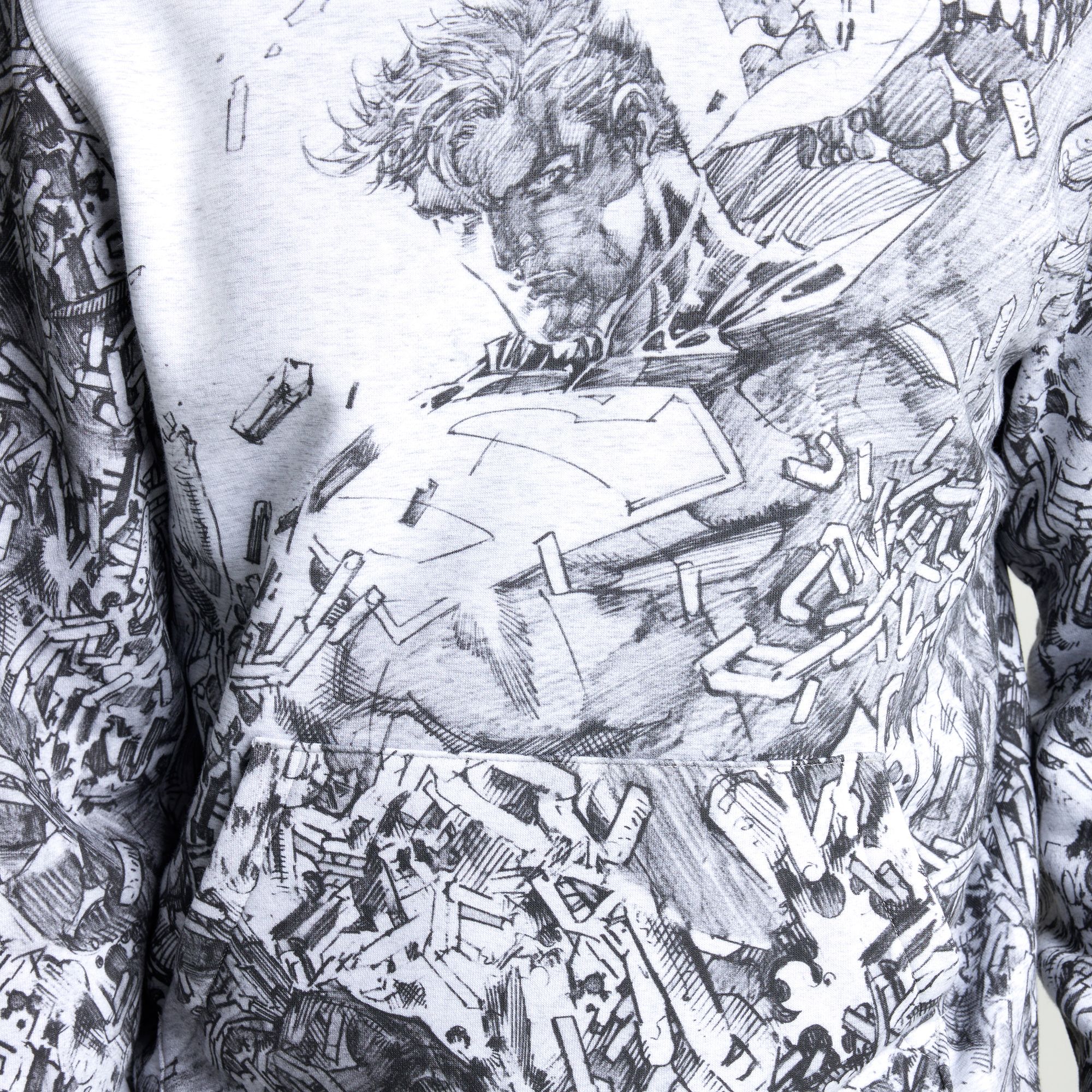 DC x DSG Men's Steel Sketch Print Classic Fleece Hoodie product image