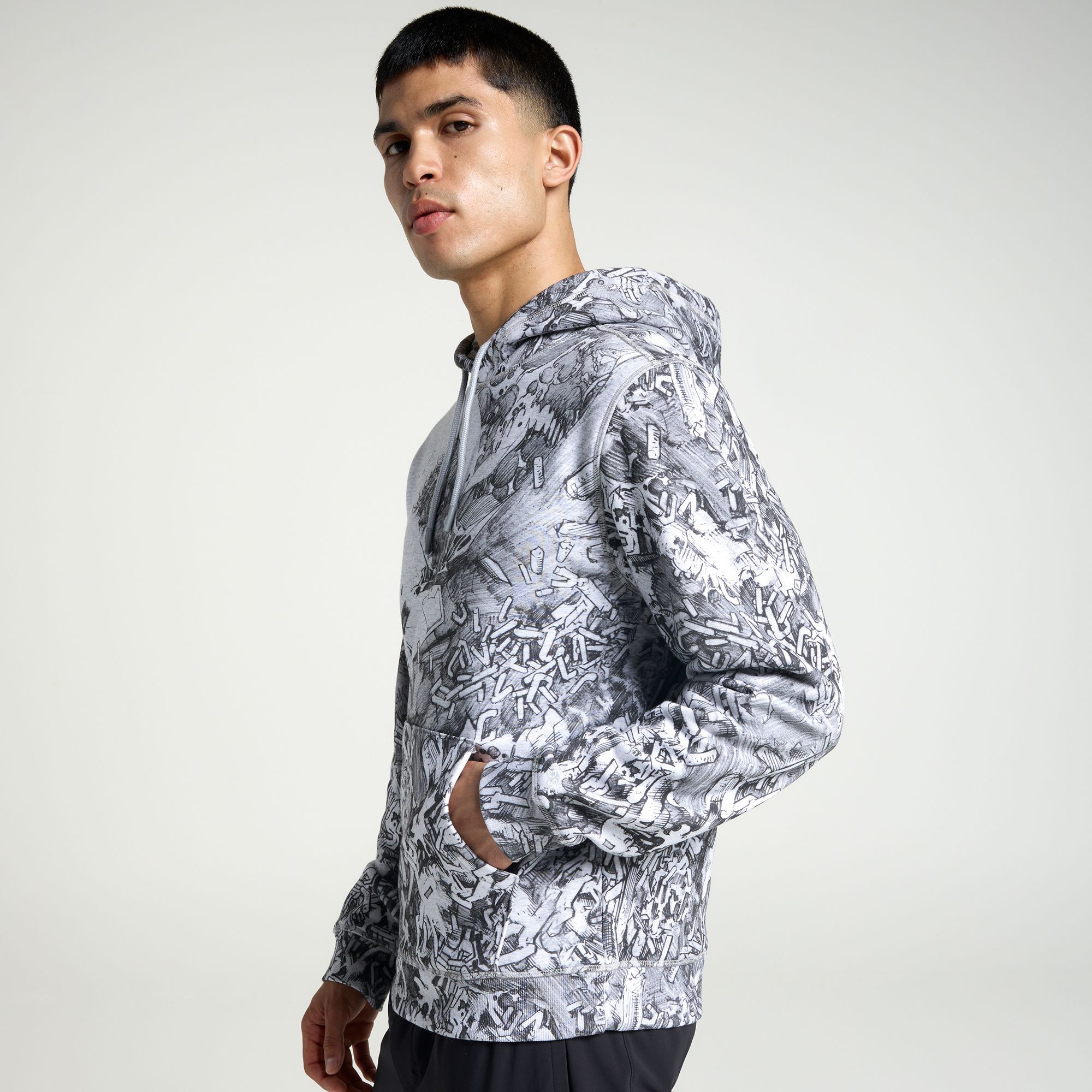 DC x DSG Men's Steel Sketch Print Classic Fleece Hoodie product image