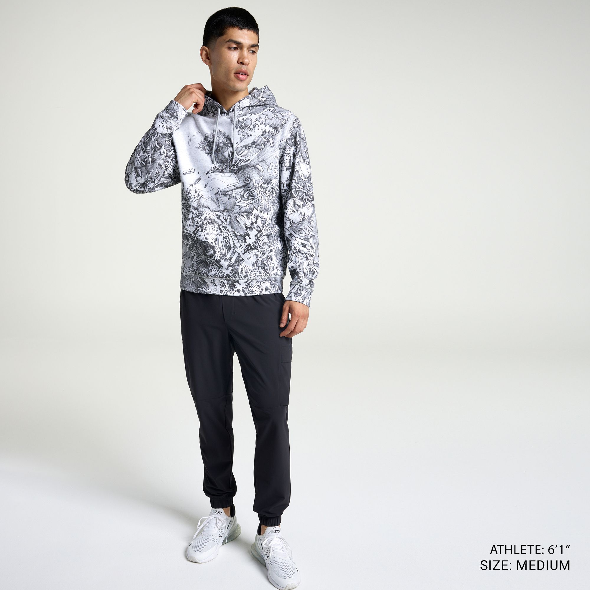 DC x DSG Men's Steel Sketch Print Classic Fleece Hoodie product image