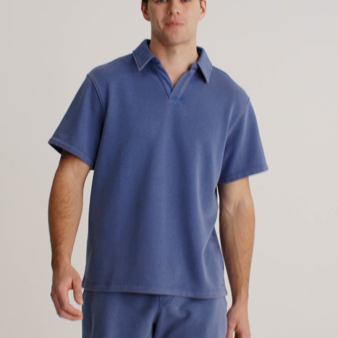 DSG Men's Relaxed Lightweight Classic Fleece Polo product