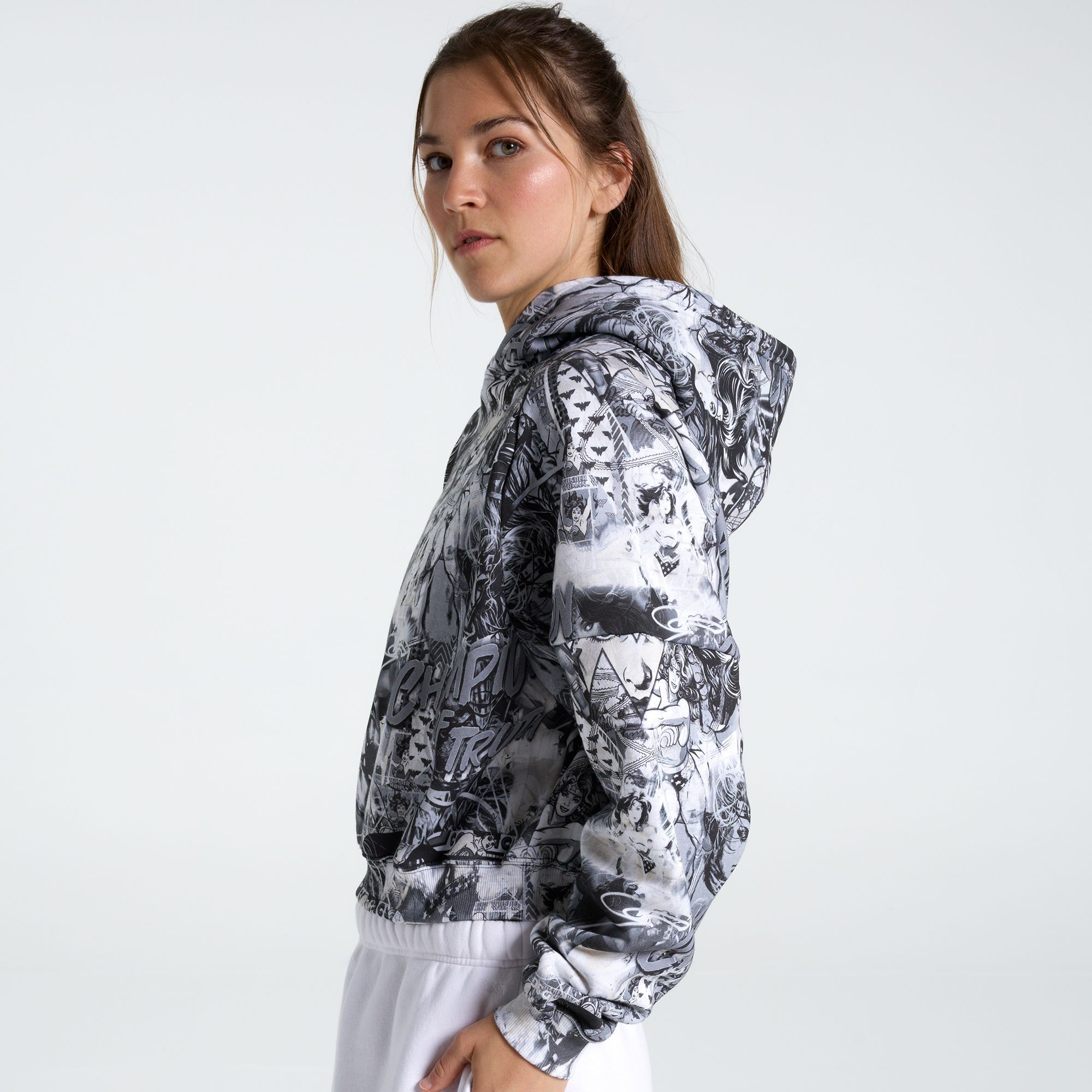 DC x DSG Women's Wonder Woman Athletic Crop Hoodie product image