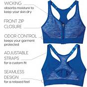 DSG Women's Plus Size Seamless Zip Front Sports Bra product image