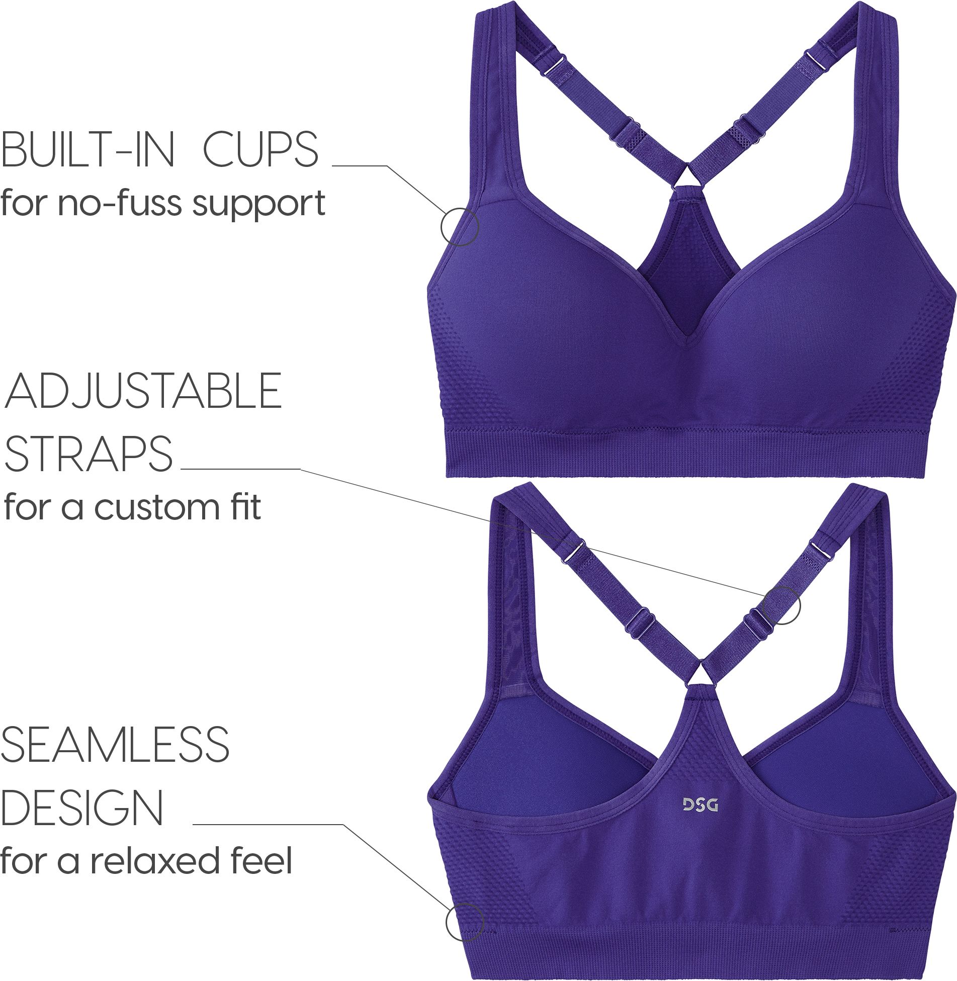 DSG Women's Seamless Molded Cups Sports Bra product image