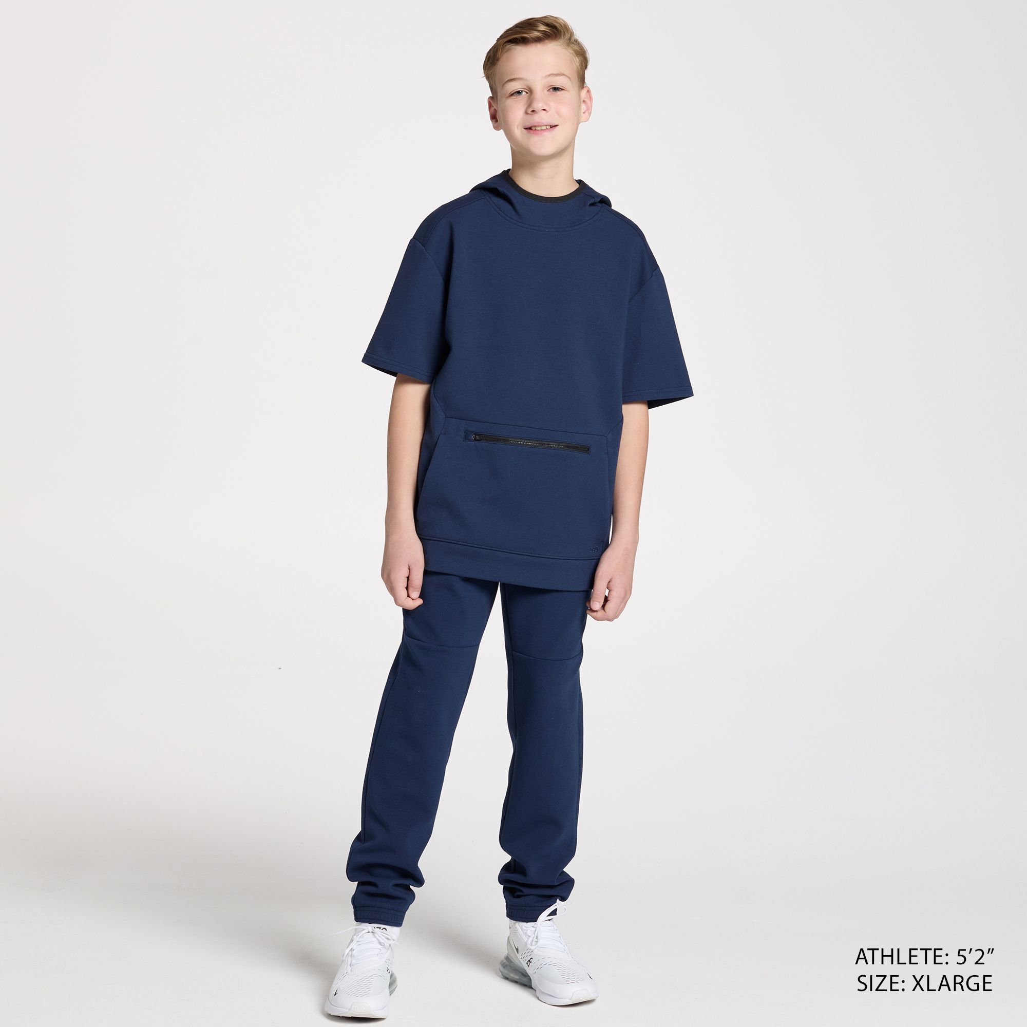 DSG Boys Sport Fleece Short Sleeve Pullover product image