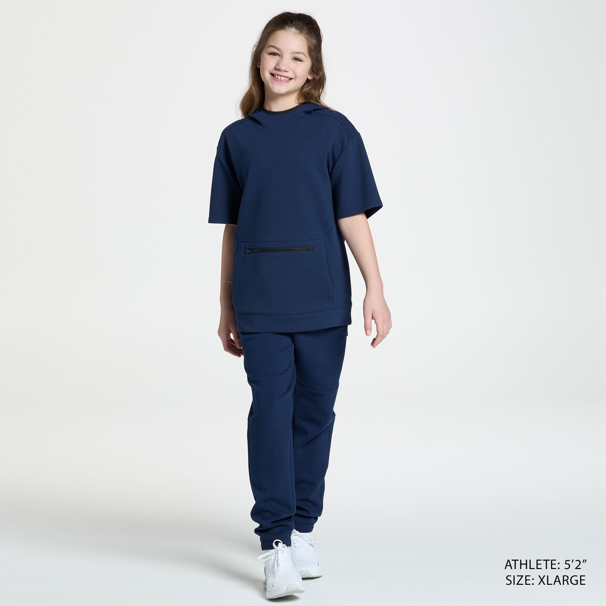 DSG Boys Sport Fleece Short Sleeve Pullover product image