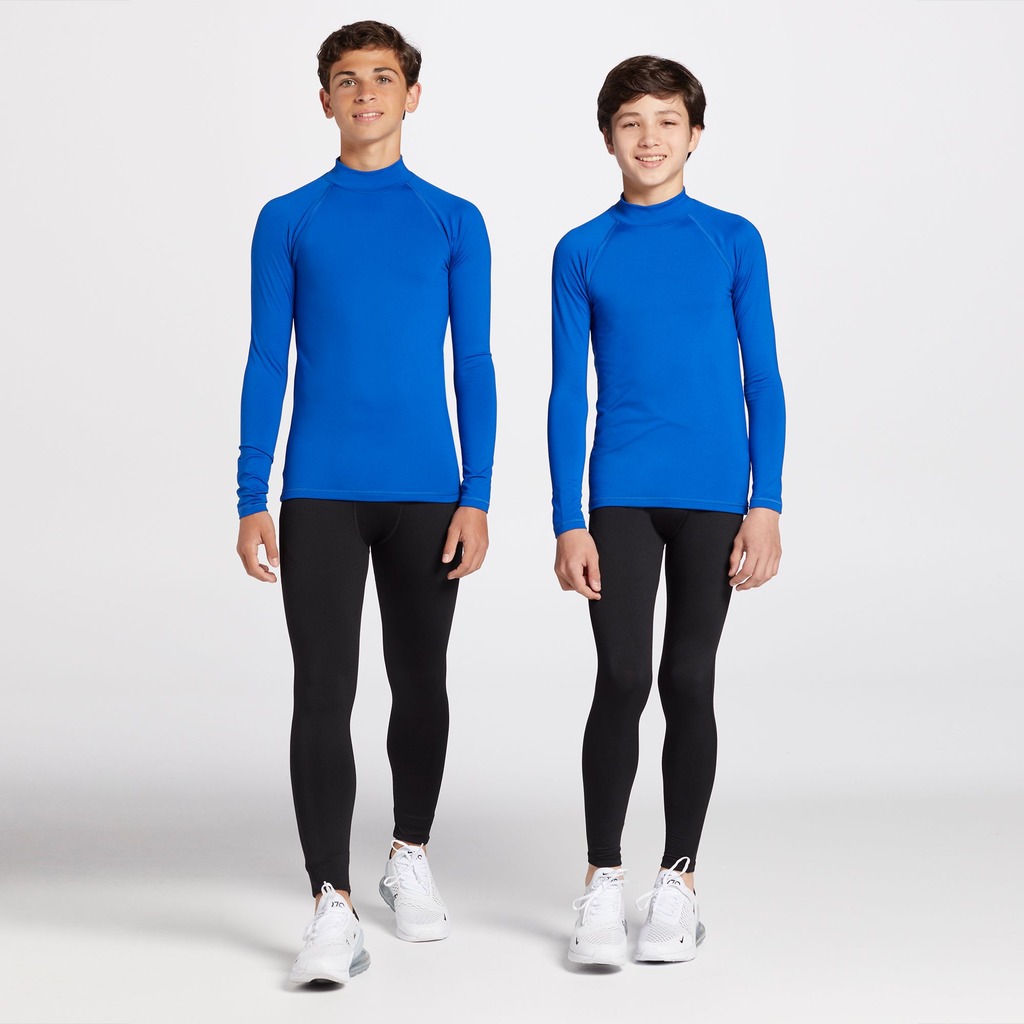 dsg mens cold weather compression mock neck long sleeve shirt