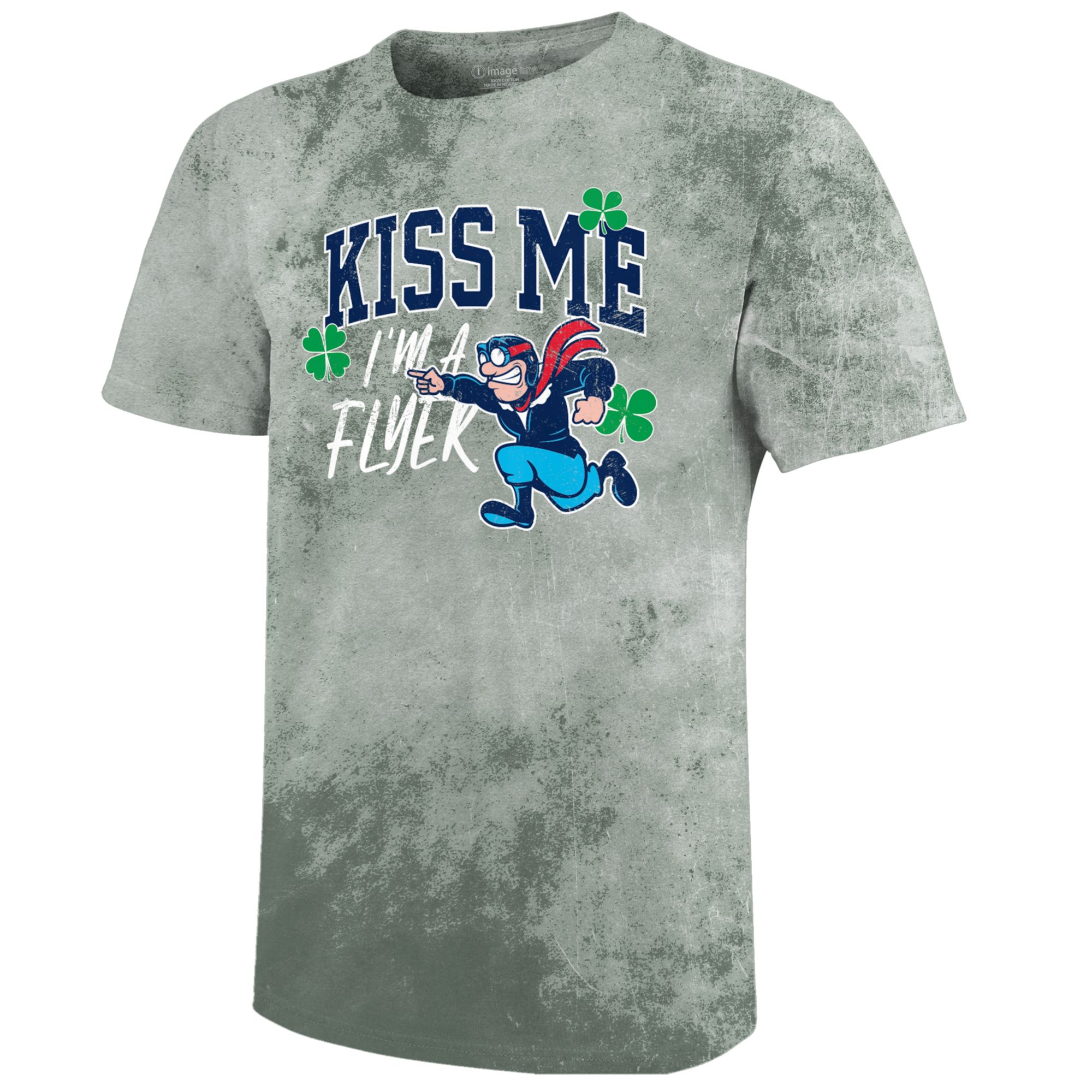 Image One Women's Dayton Flyers St. Patrick's Day Green Kiss Me T-Shirt product image