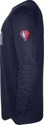 Nike Adult Minnesota Timberwolves Navy Long Sleeve Pre-Game Crewneck product image