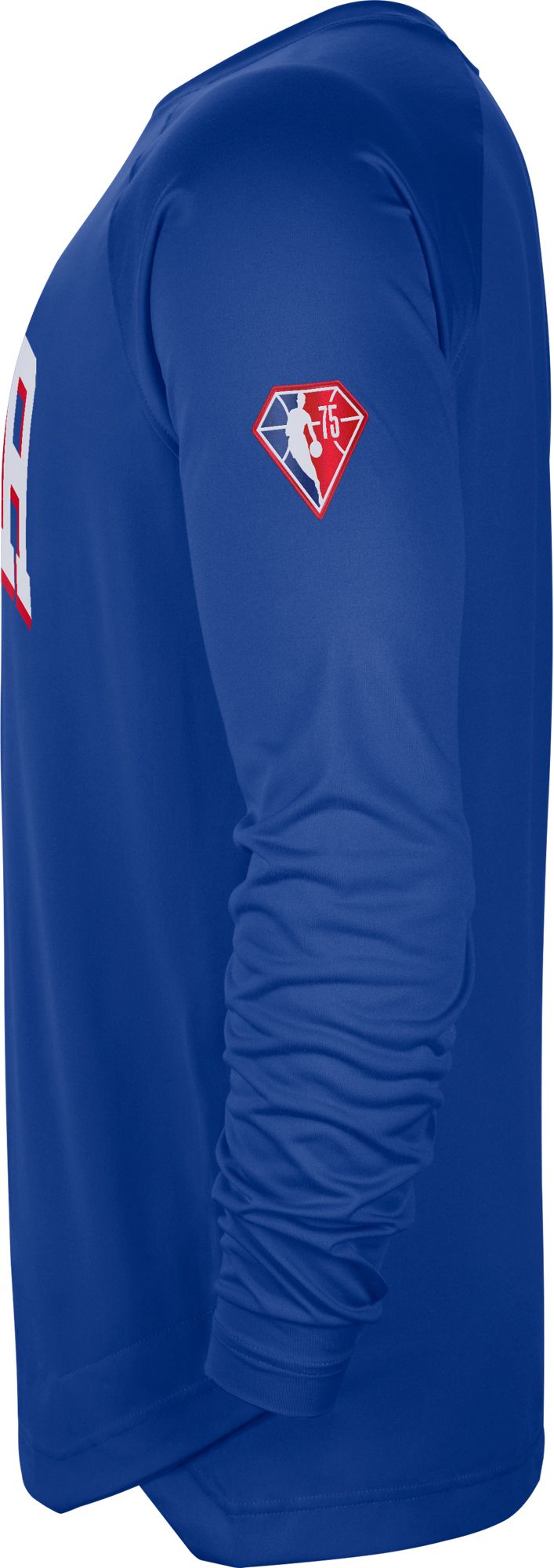 Nike Adult Philadelphia 76ers Blue Long Sleeve Pre-Game Crewneck product image