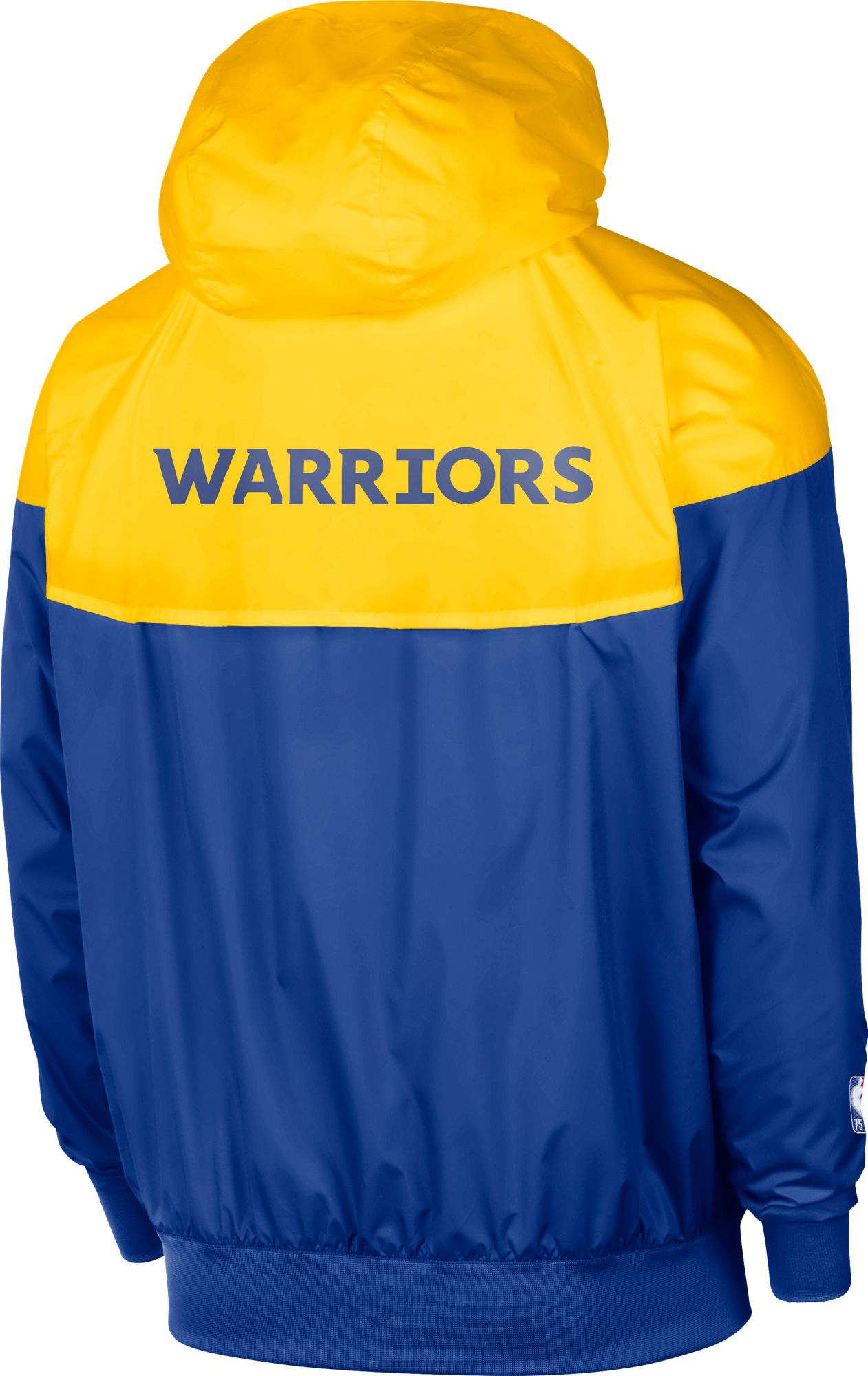 Nike Adult Golden State Warriors Yellow Lightweight Windrunner Jacket product image