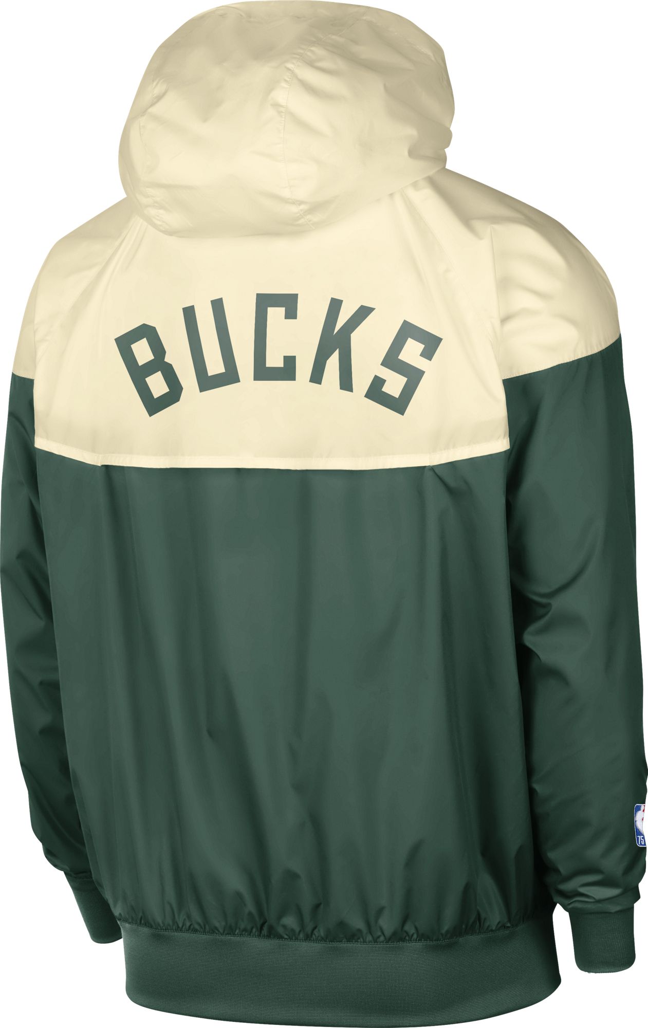 Nike Adult Milwaukee Bucks Green Lightweight Windrunner Jacket product image