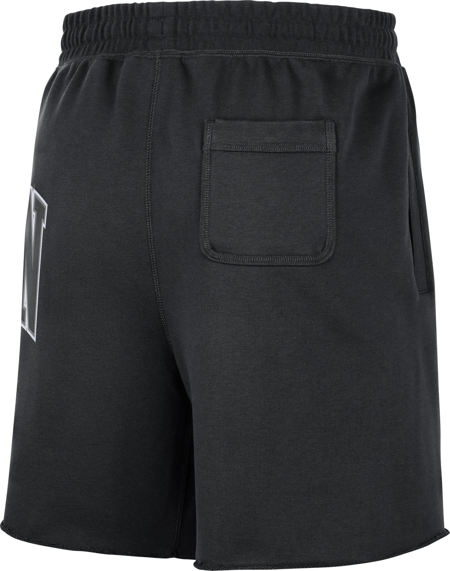 Nike Men's Brooklyn Nets Black Courtside Fleece Shorts product image